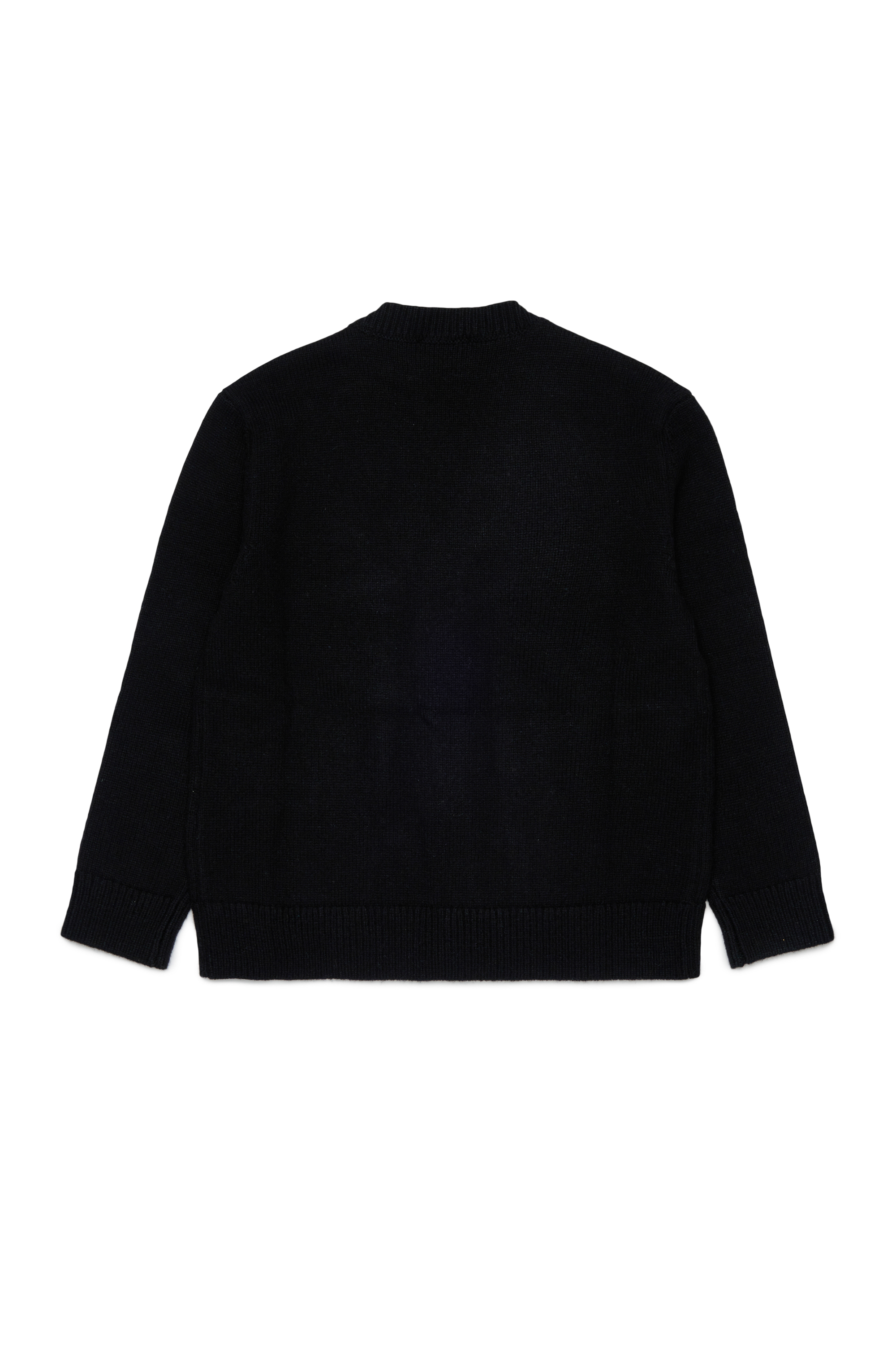 Diesel - KLABO CARDIGAN OVER, Cardigan enrichi en cachemire avec logo Oval D Homme in Noir - 2