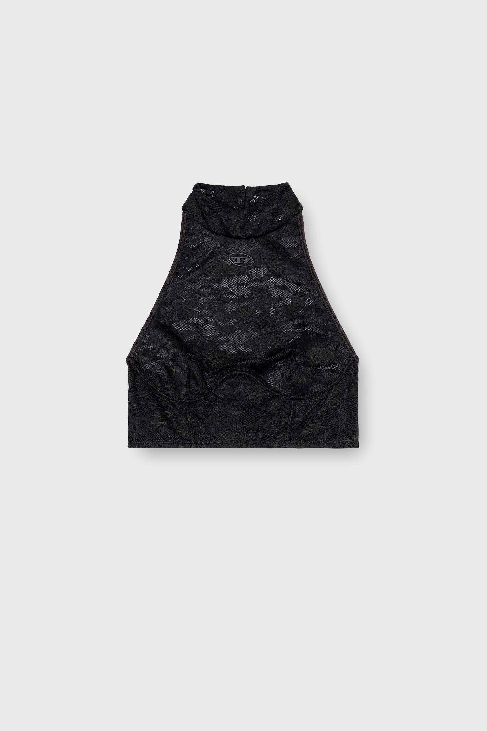 Diesel - MARCIA-UTLT, Soutien-gorge en dentelle &agrave; col licou Femme in Noir - 2