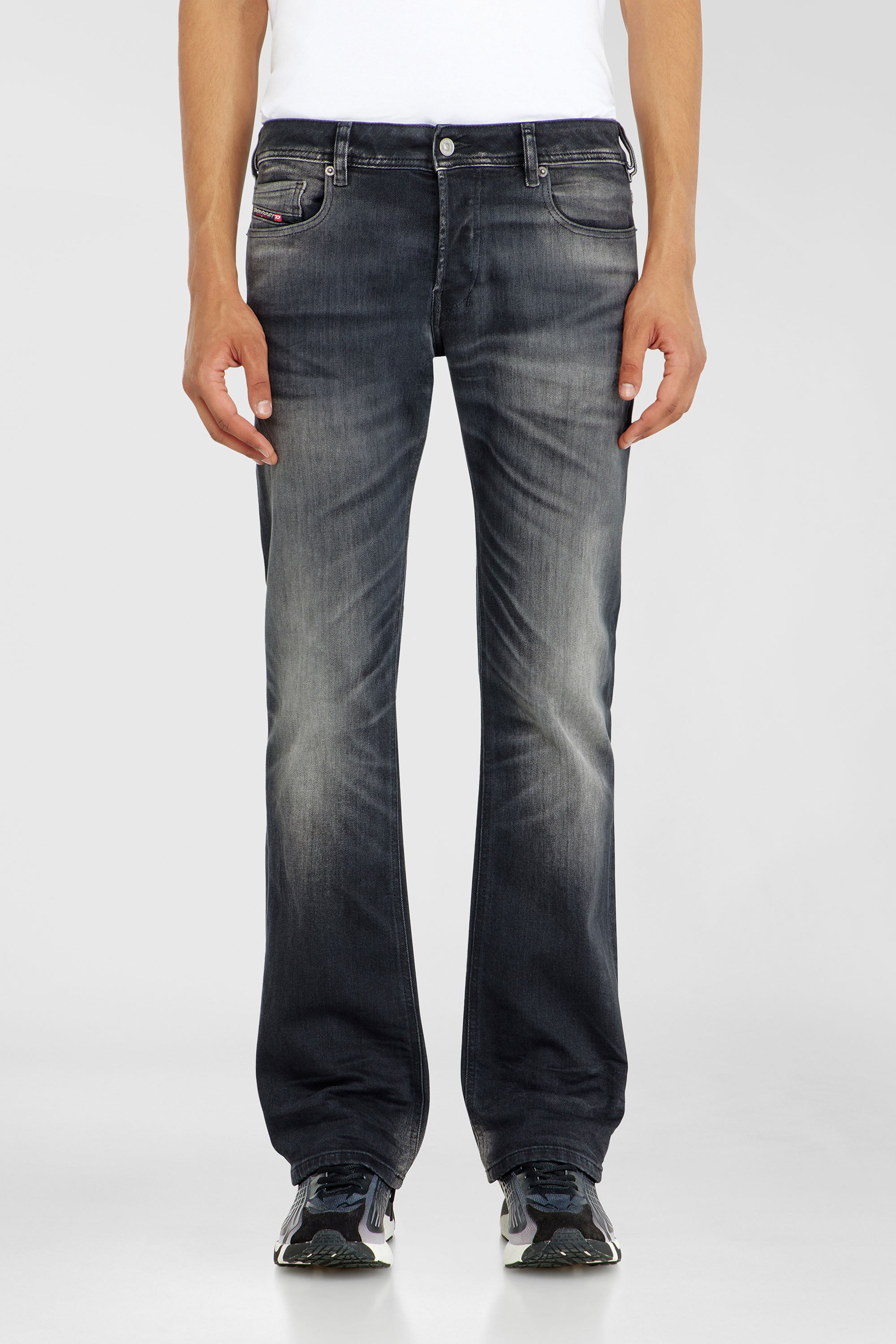 Diesel - Bootcut Jeans 2007 Zatiny 09P38 Homme, Noir/Gris fonc&eacute; - Image 1