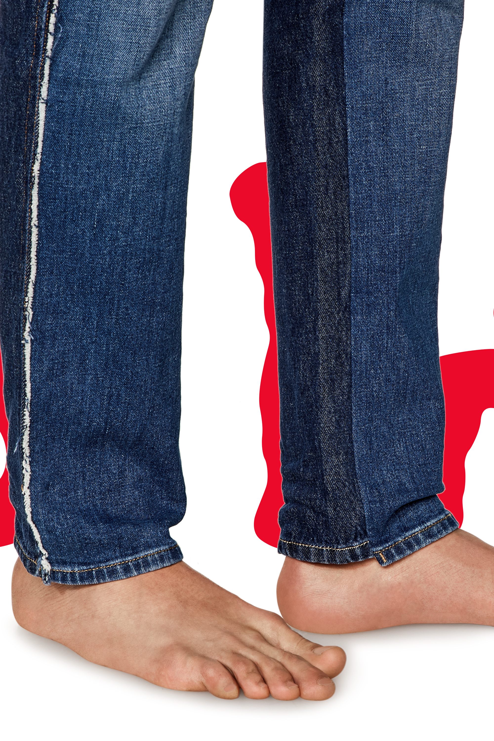 Diesel - Regular Jeans Dieseloves 04 09K47 Mixte, Bleu moyen - Image 5