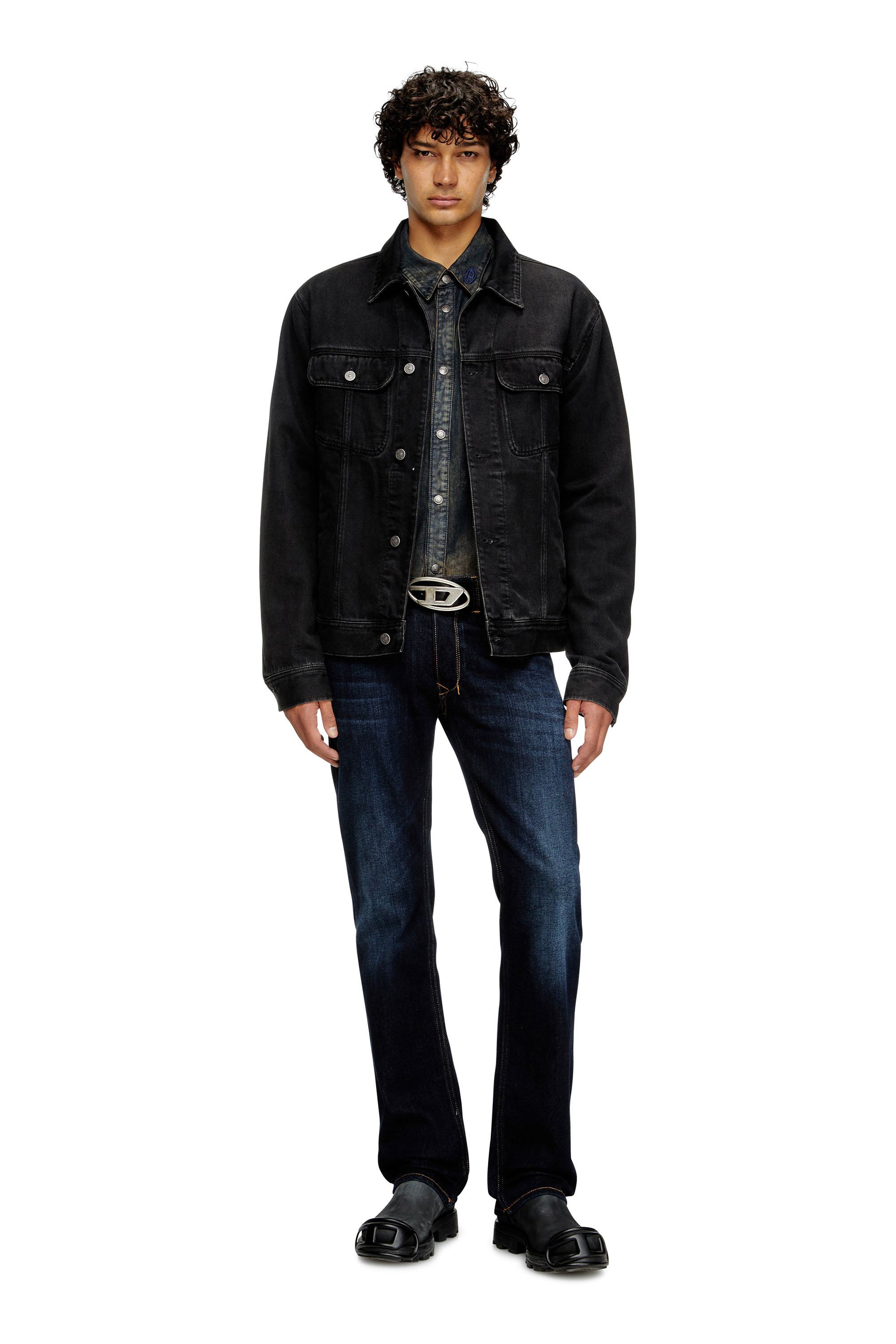 Diesel - Regular Jeans 1985 Larkee 009ZS Homme, Bleu Foncé - Image 2