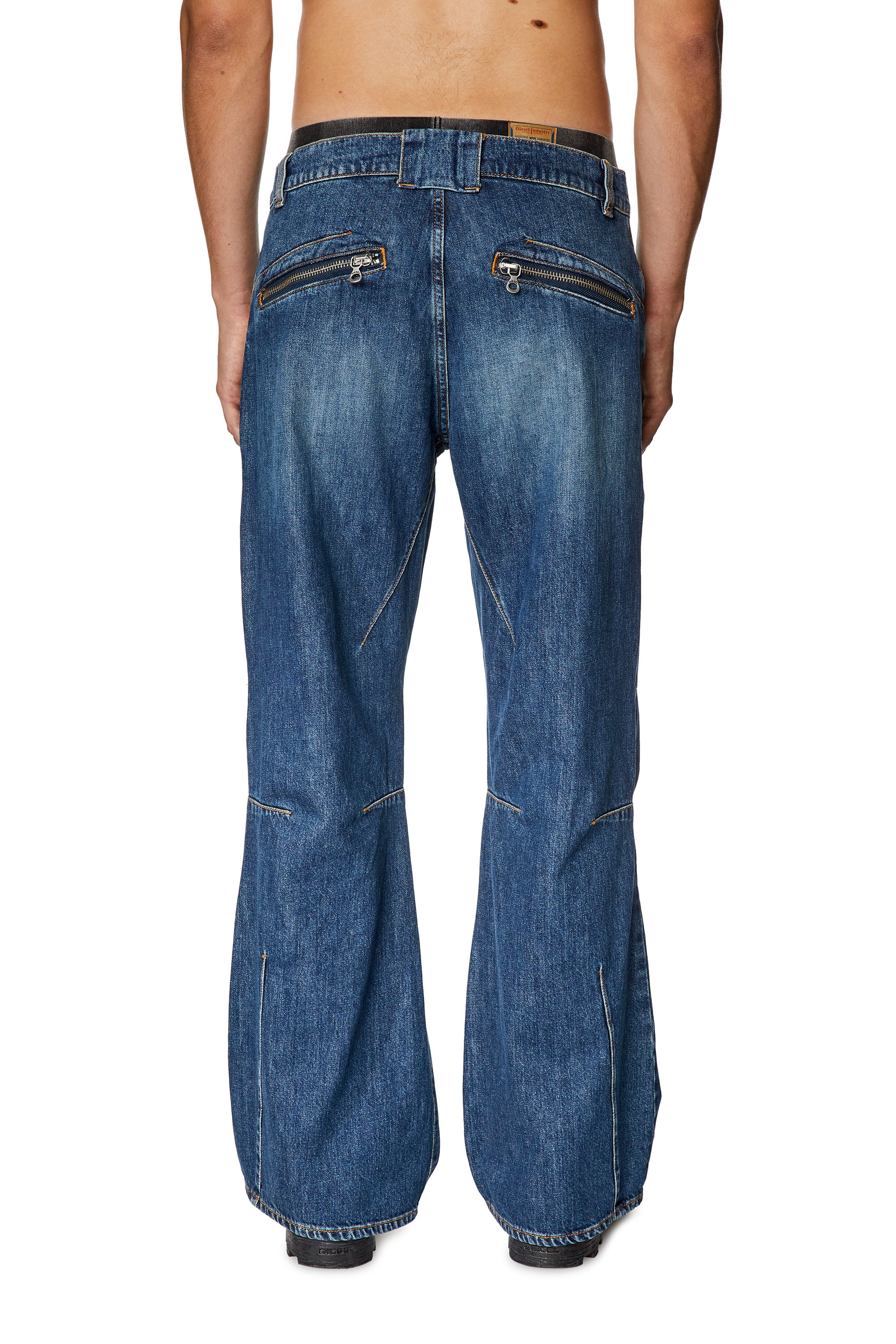 Diesel - Straight Jeans D-Ismis 0HJAW, Bleu Foncé - Image 2