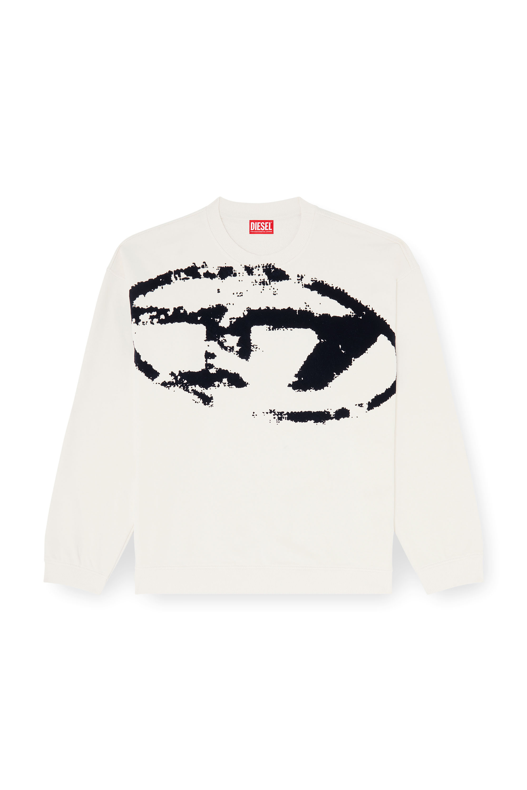 Diesel - S-BOXT-N5, Sweat-shirt en coton avec D ovale floqu&eacute; Homme in ToBeDefined - 3