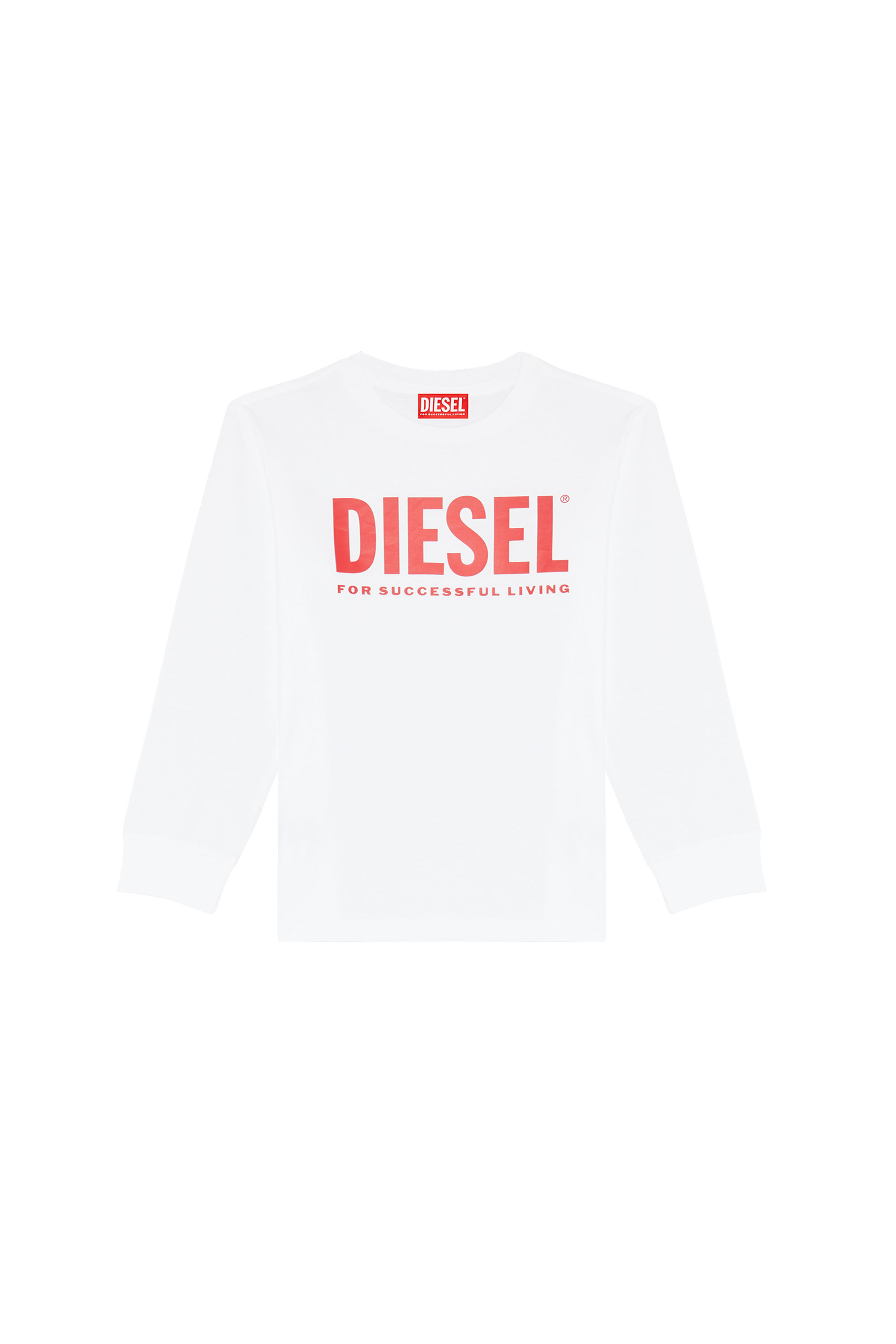 Diesel - TJUSTLOGO ML, Blanc/Rouge - Image 1