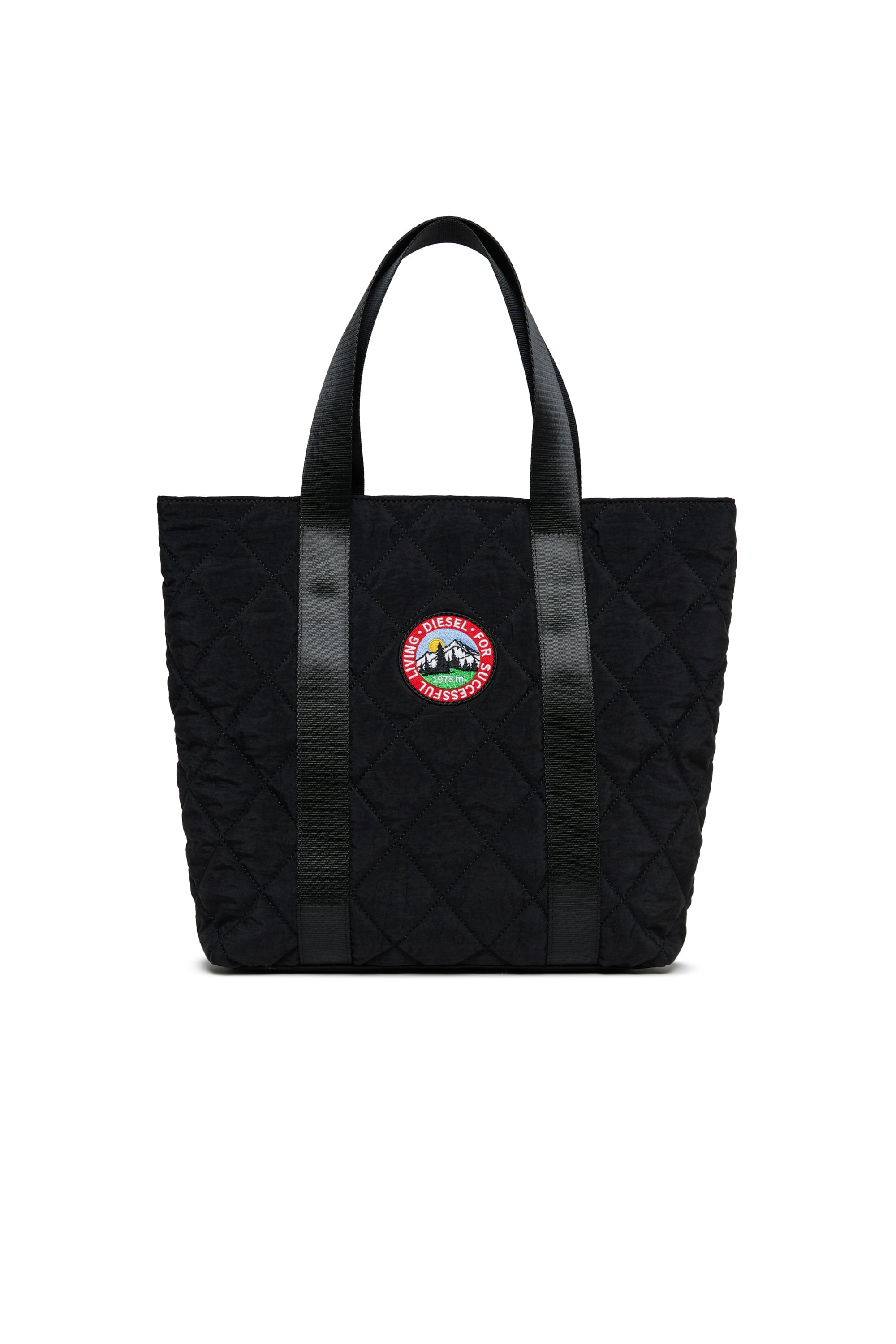 Diesel - WMONTY, WMONTY - Sac cabas en nylon matelass&eacute; Femme in Noir - 1