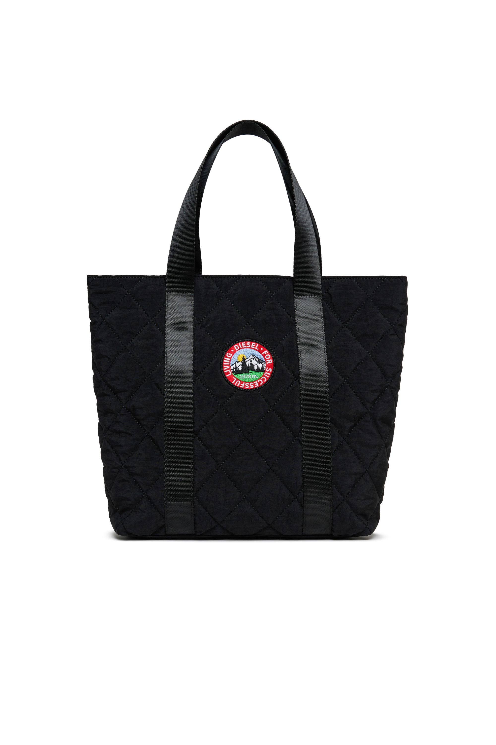 Diesel - WMONTY, WMONTY - Sac cabas en nylon matelass&eacute; Femme in Noir - 1