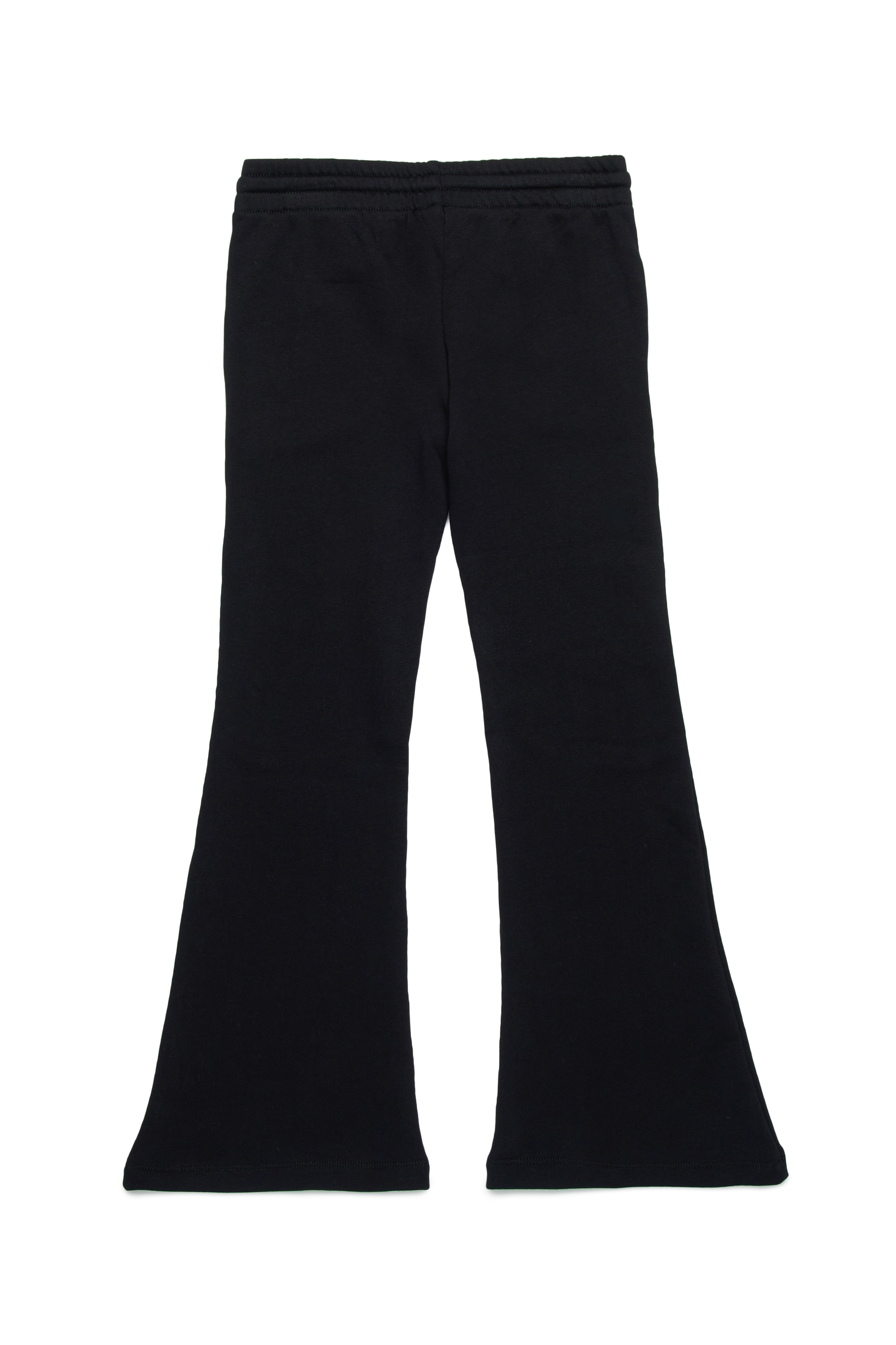 Diesel - PENTTY, Pantalon de survêtement évasé avec logo brodé Femme in Noir - 2