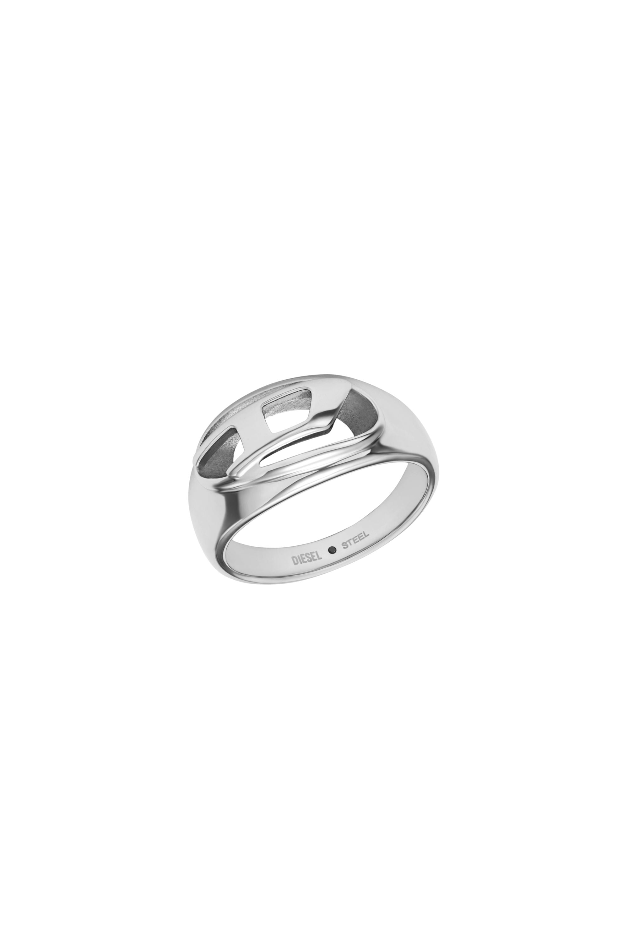 Diesel - DX1715040, Bague bande en acier inoxydable Mixte in Gris argent&eacute; - 1
