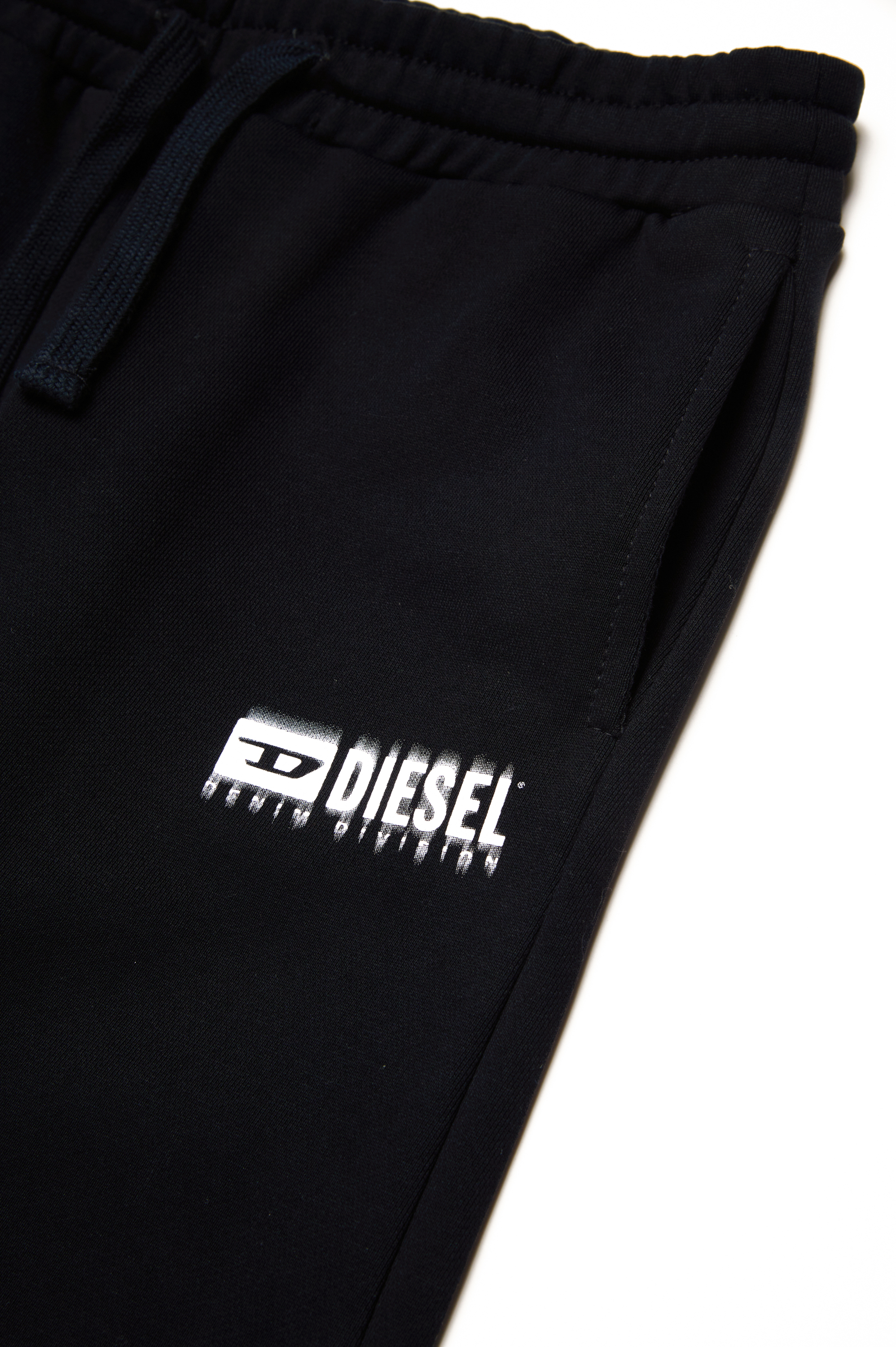 Diesel - PBASE, Homme Pantalon de survêtement avec logo taché in Noir - Image 4