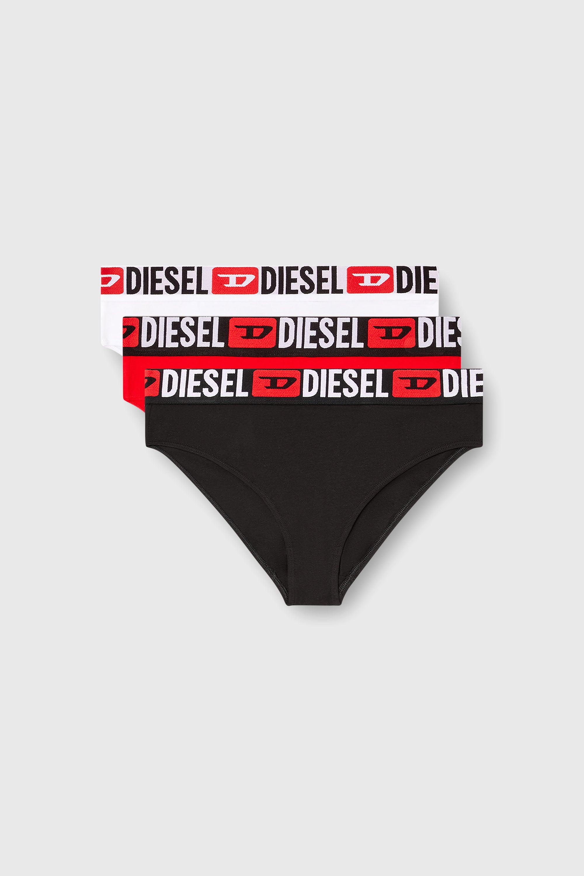 Diesel - SAM-D-CORE-3PACK, Lot de trois culottes avec maxi logo &agrave; la taille Femme in Polychrome - 1