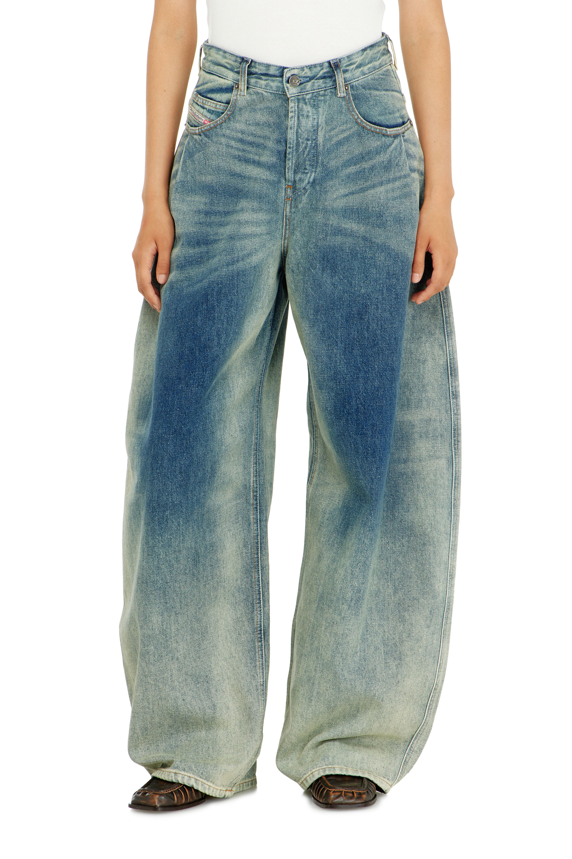 Diesel - Relaxed Jeans 1987 D-Khelz 007EF Femme, Bleu moyen - Image 4