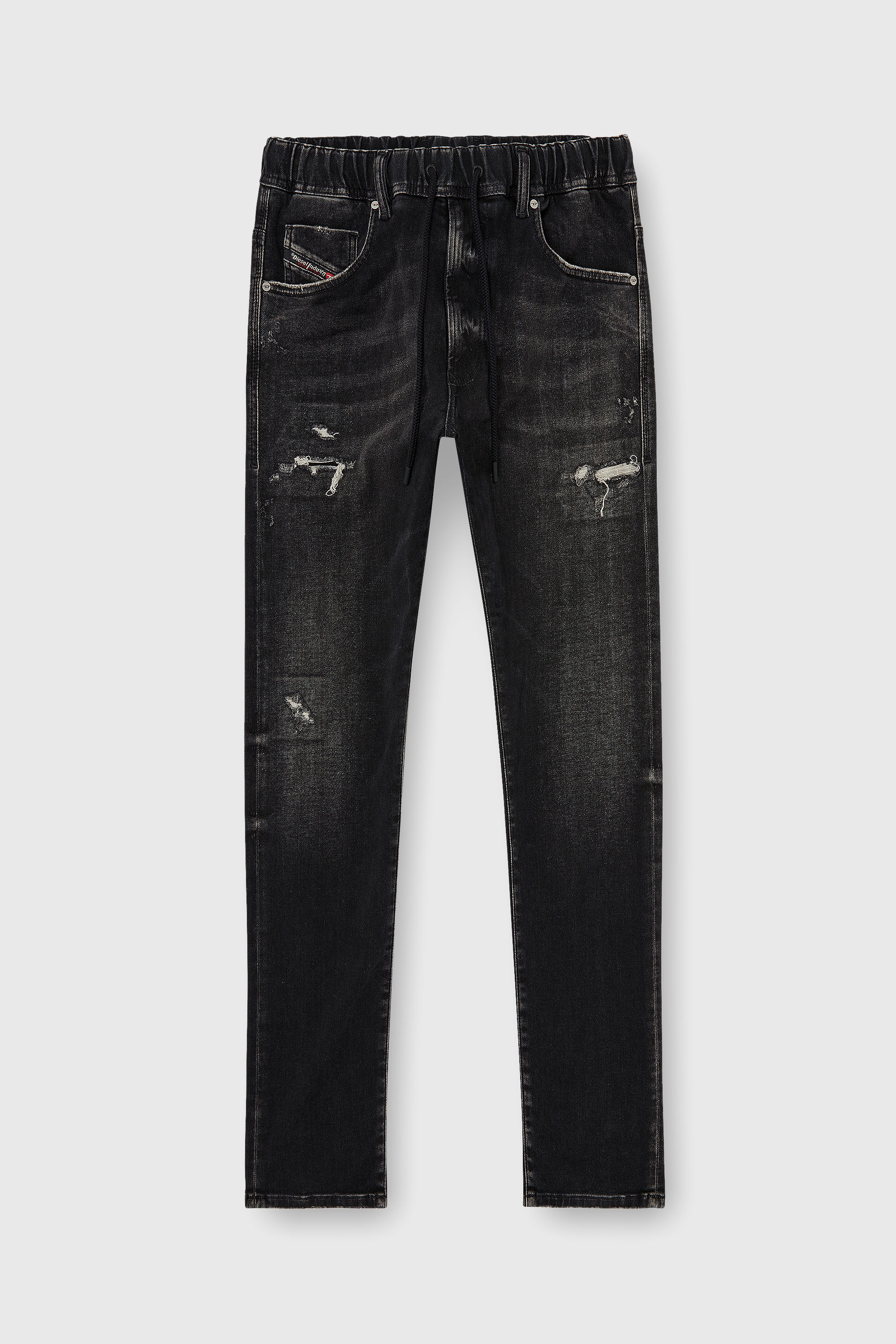 Diesel - Regular 2030 D-Krooley Joggjeans&reg; 09Q22 Homme, Noir/Gris fonc&eacute; - Image 2