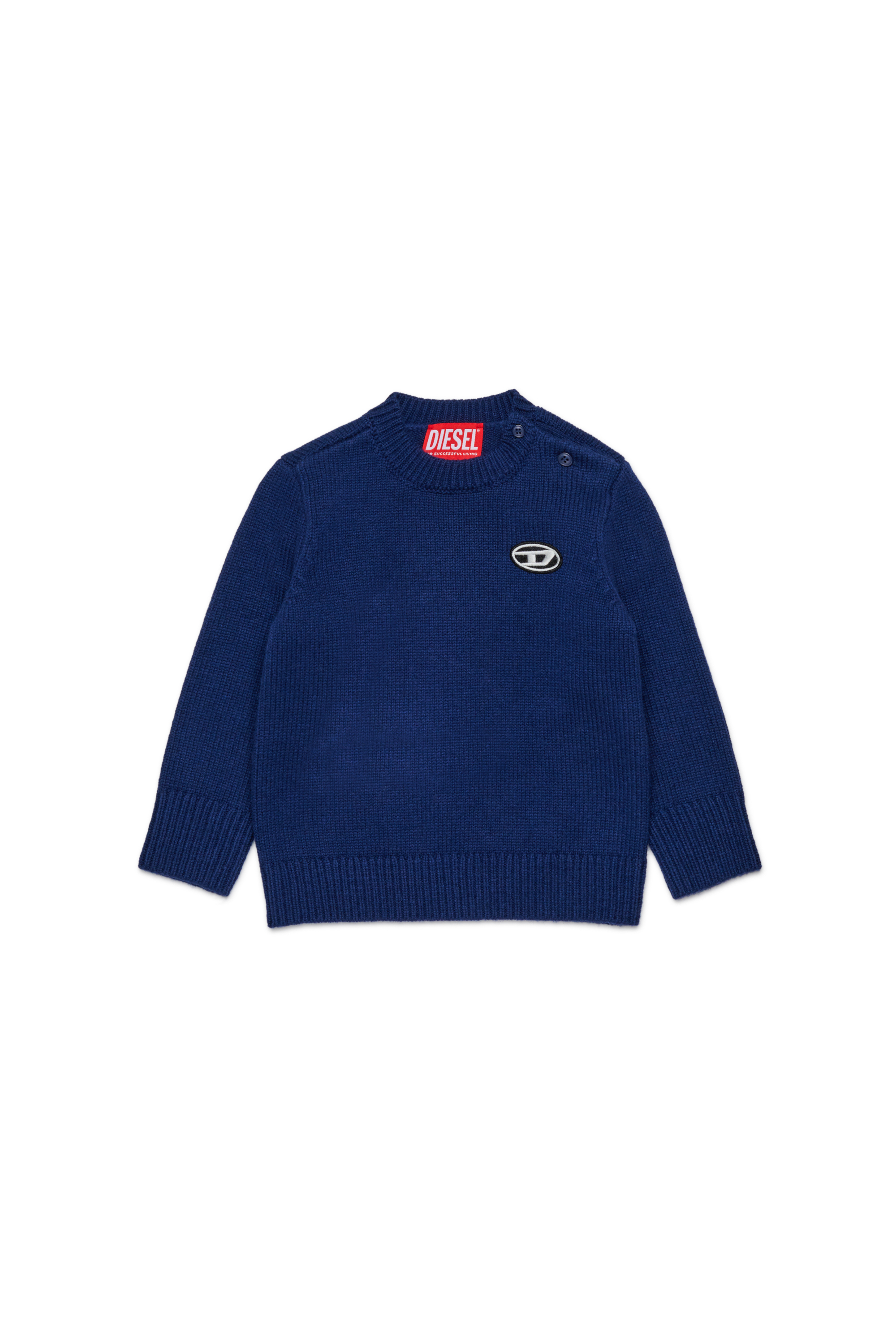 Diesel - KOLLYB, Pull en laine mélangée Mixte in Bleu - 1