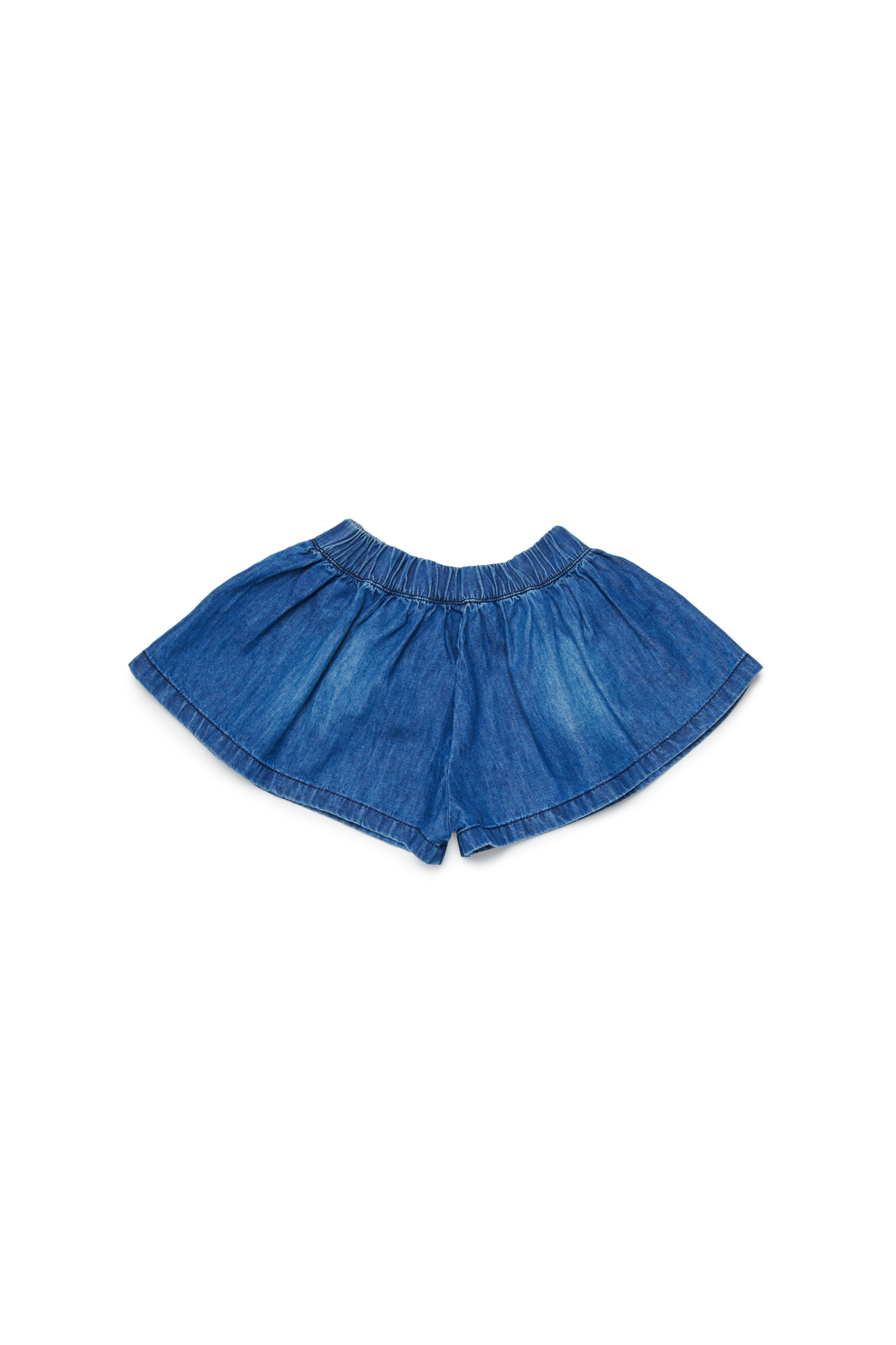 Diesel - PIXIB, Short en denim &agrave; imprim&eacute; c&oelig;ur Femme in Bleu - 2