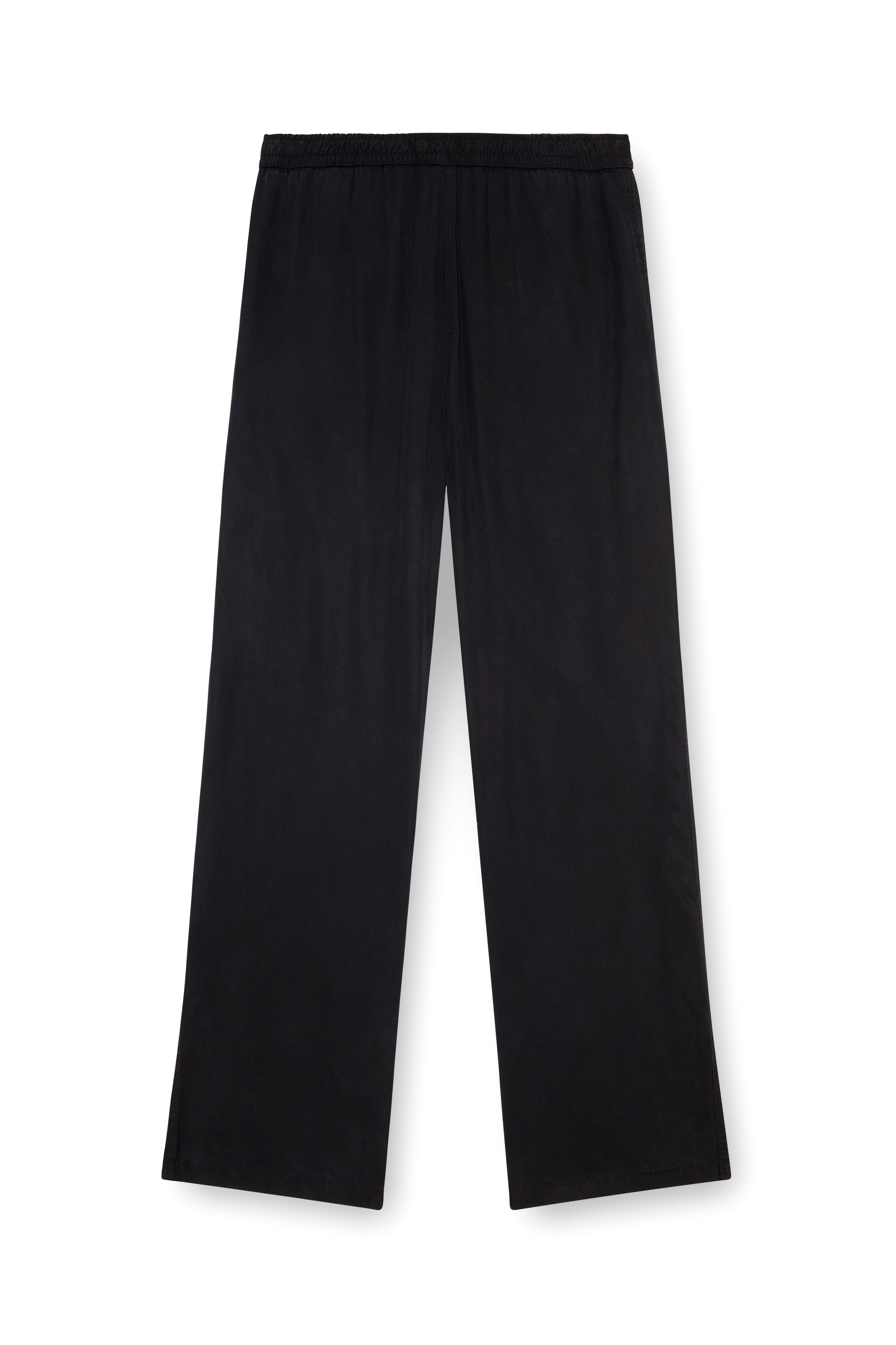 Diesel - P-DREYER-C, Pantalon &agrave; cordon en serg&eacute; d&eacute;lav&eacute; Homme in Noir - 2