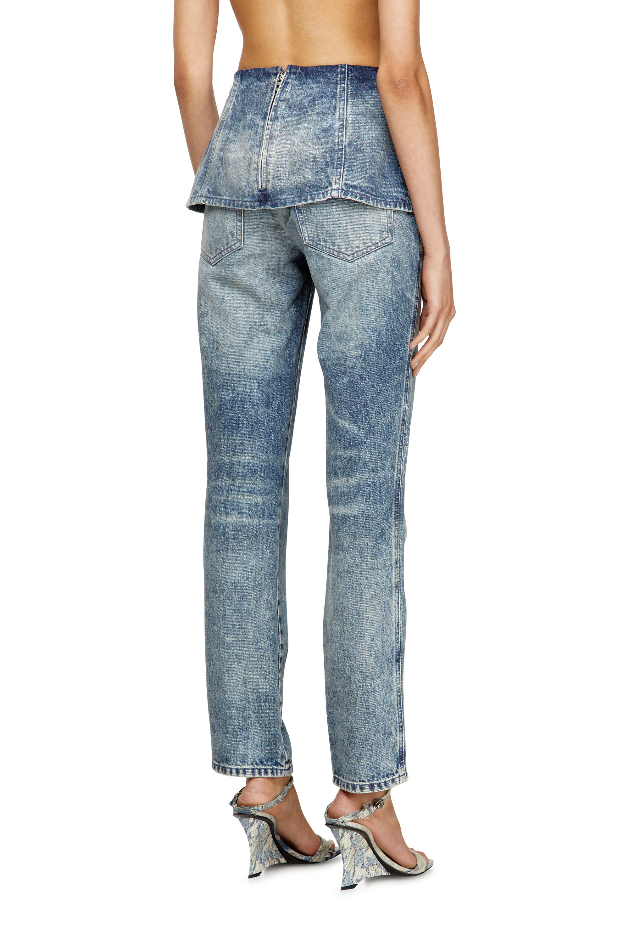 Diesel - Slim Jeans D-Hourjian 007DA Femme, Bleu Clair - Image 4