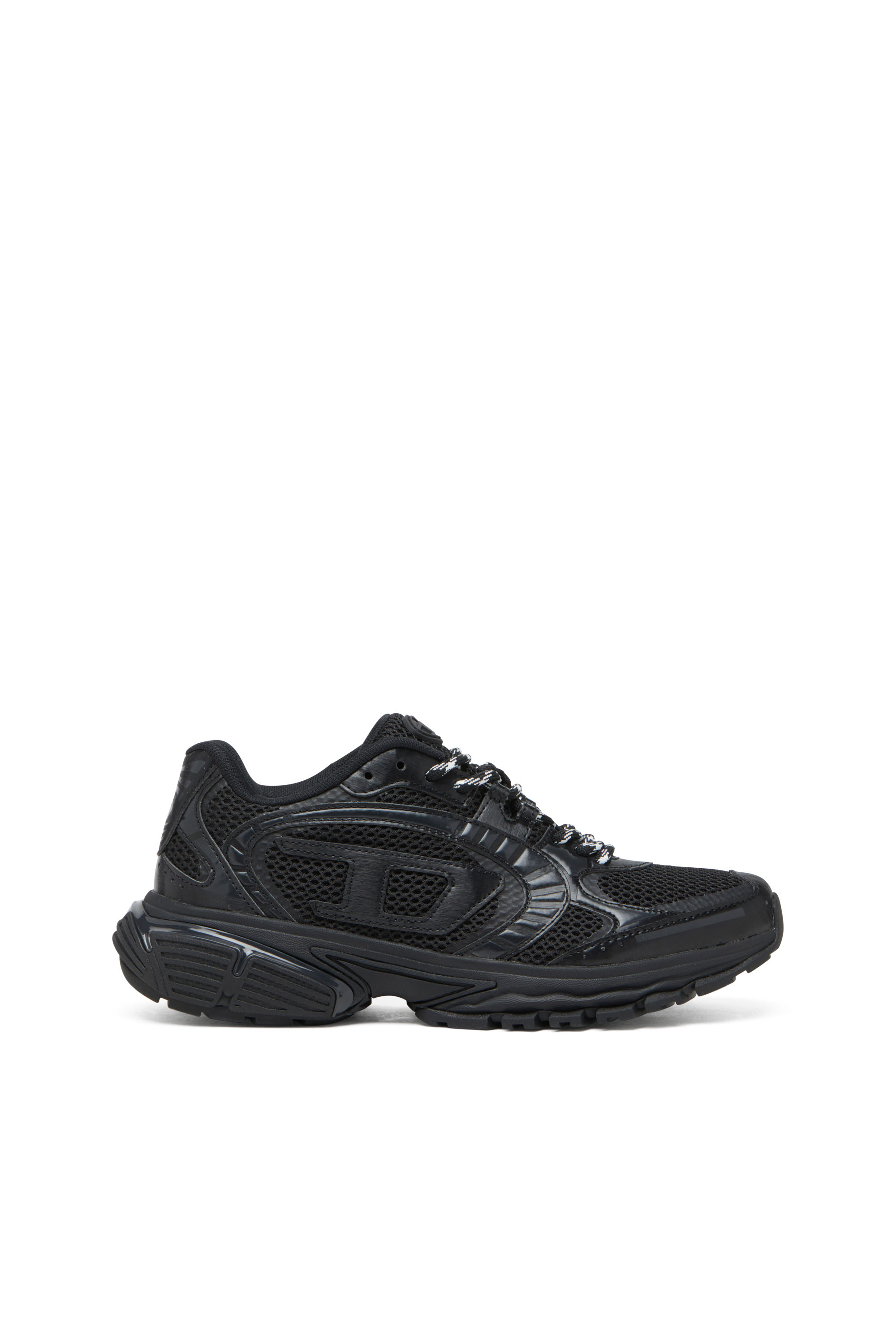 Diesel - S-PRO-V-DENSE LOW, Sneakers en mesh avec logo Oval D Homme in Noir - 1