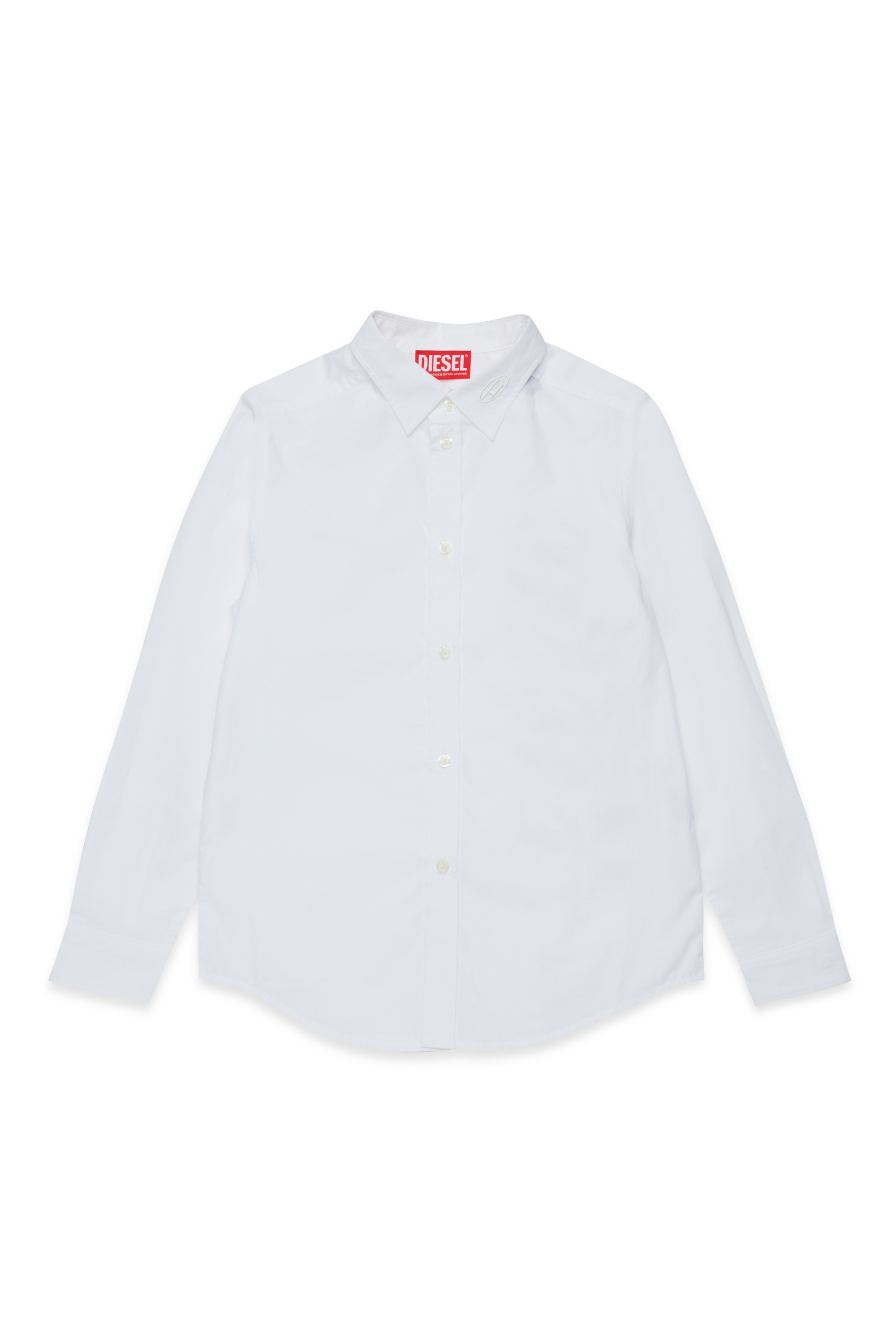 Diesel - CSTANLEY, Chemise en coton Homme in Blanc - 1