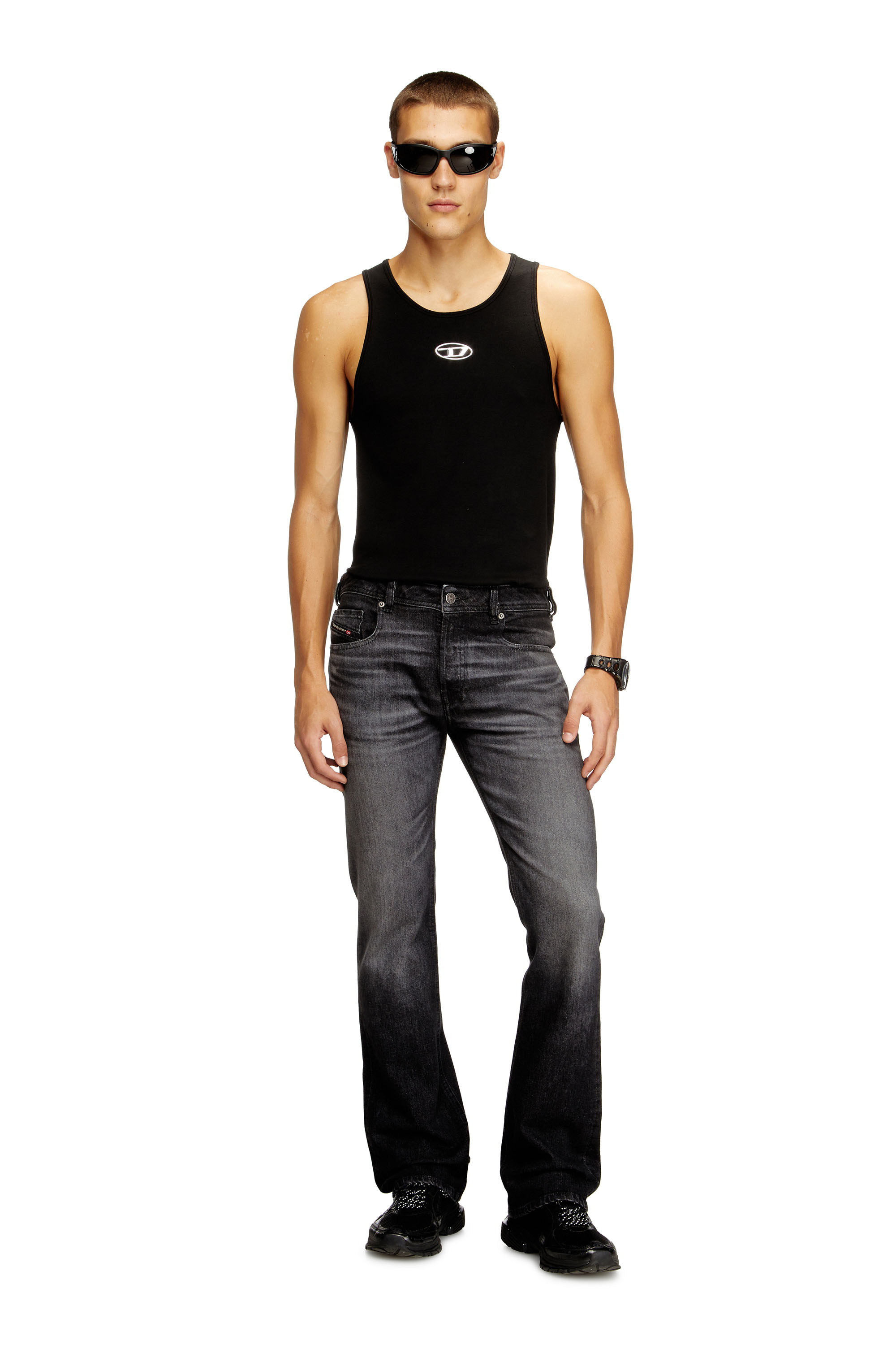 Bootcut Jeans 2007 Zatiny 09N48, Noir/Gris foncé Diesel - Bootcut Jeans 2007 Zatiny 09N48 Homme, Noir/Gris foncé - Image 1