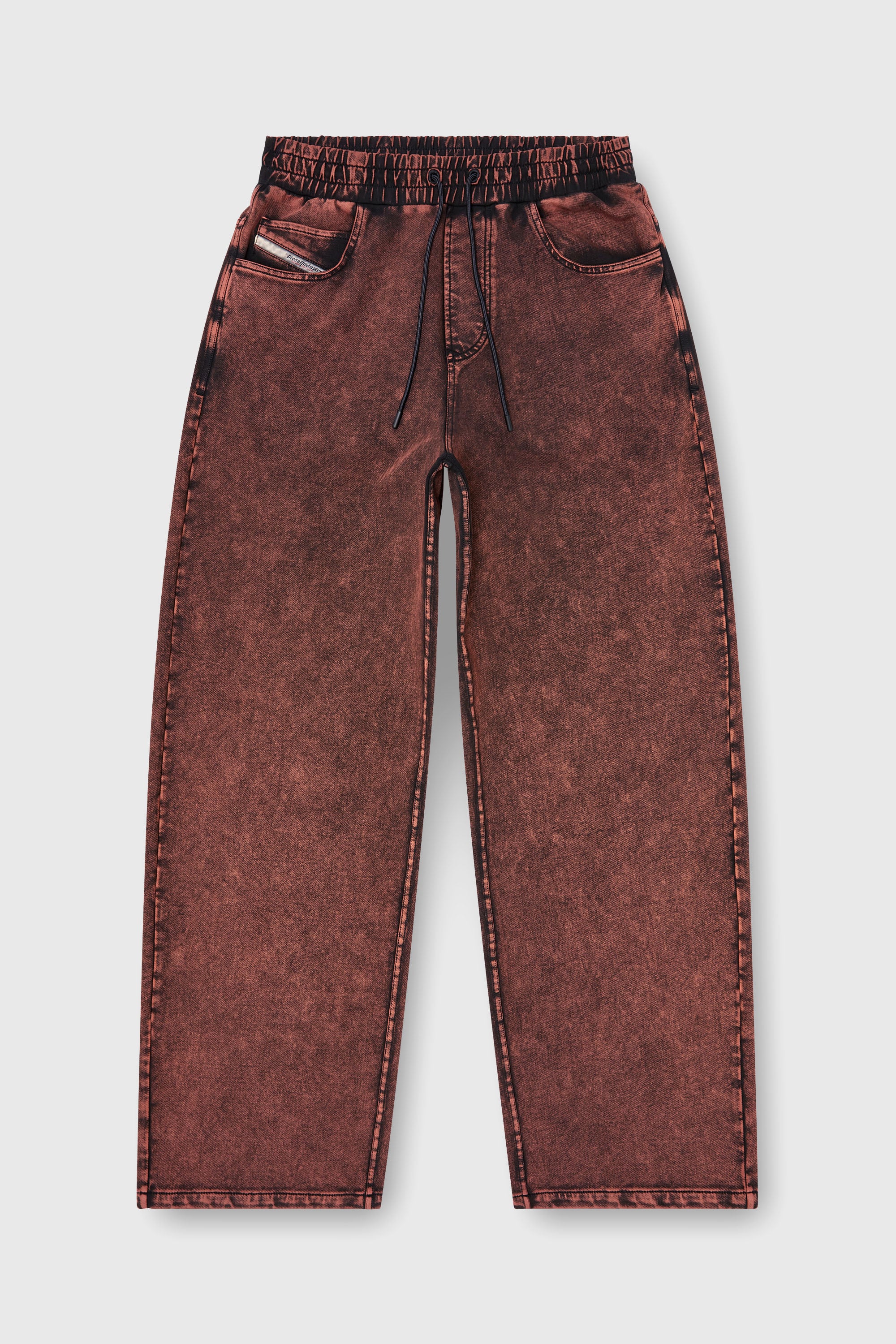 Diesel - P-STUK, Pantalon de surv&ecirc;tement effet denim Homme in Rouge - 2