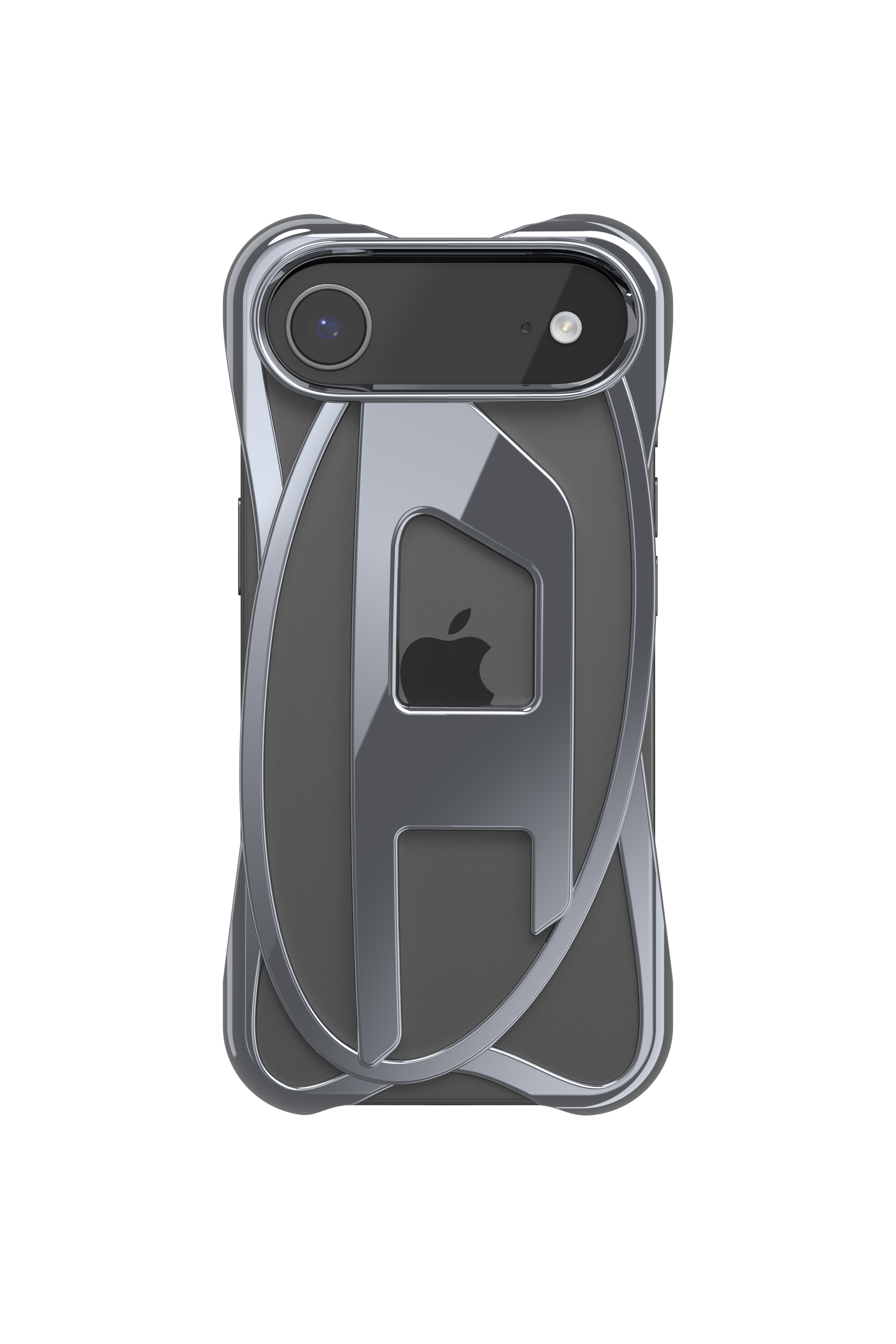 Diesel - 60444 D FRAME CASE, Étui Caged D brillant pour iPhone 17 Air Mixte in Gris - 2