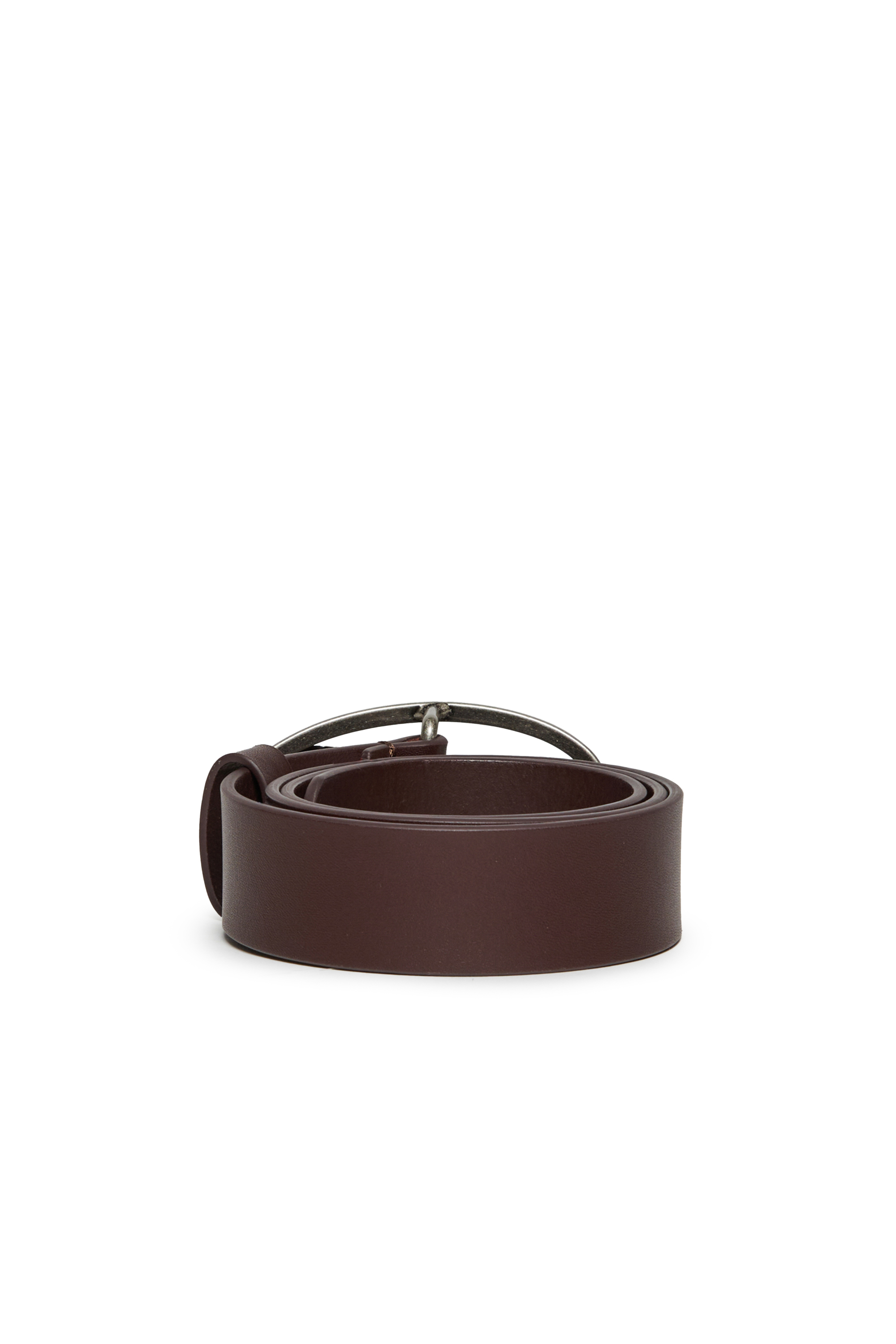 Diesel - B1DR, Ceinture en cuir avec boucle en D ovale Mixte in Marron - 2