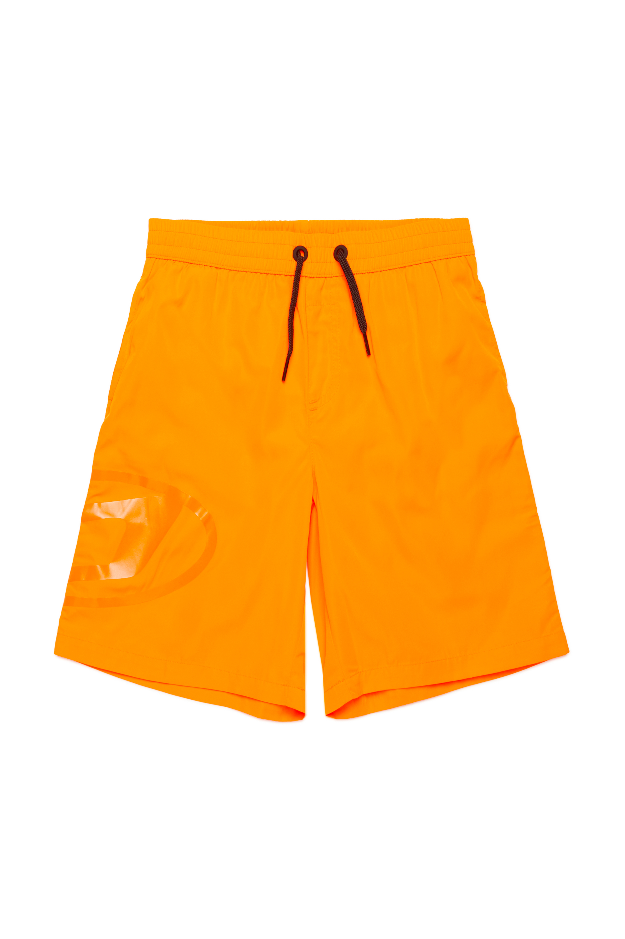 Diesel - MIPRUL, Short de bain avec logo Oval D ton sur ton Homme in Orange - 1