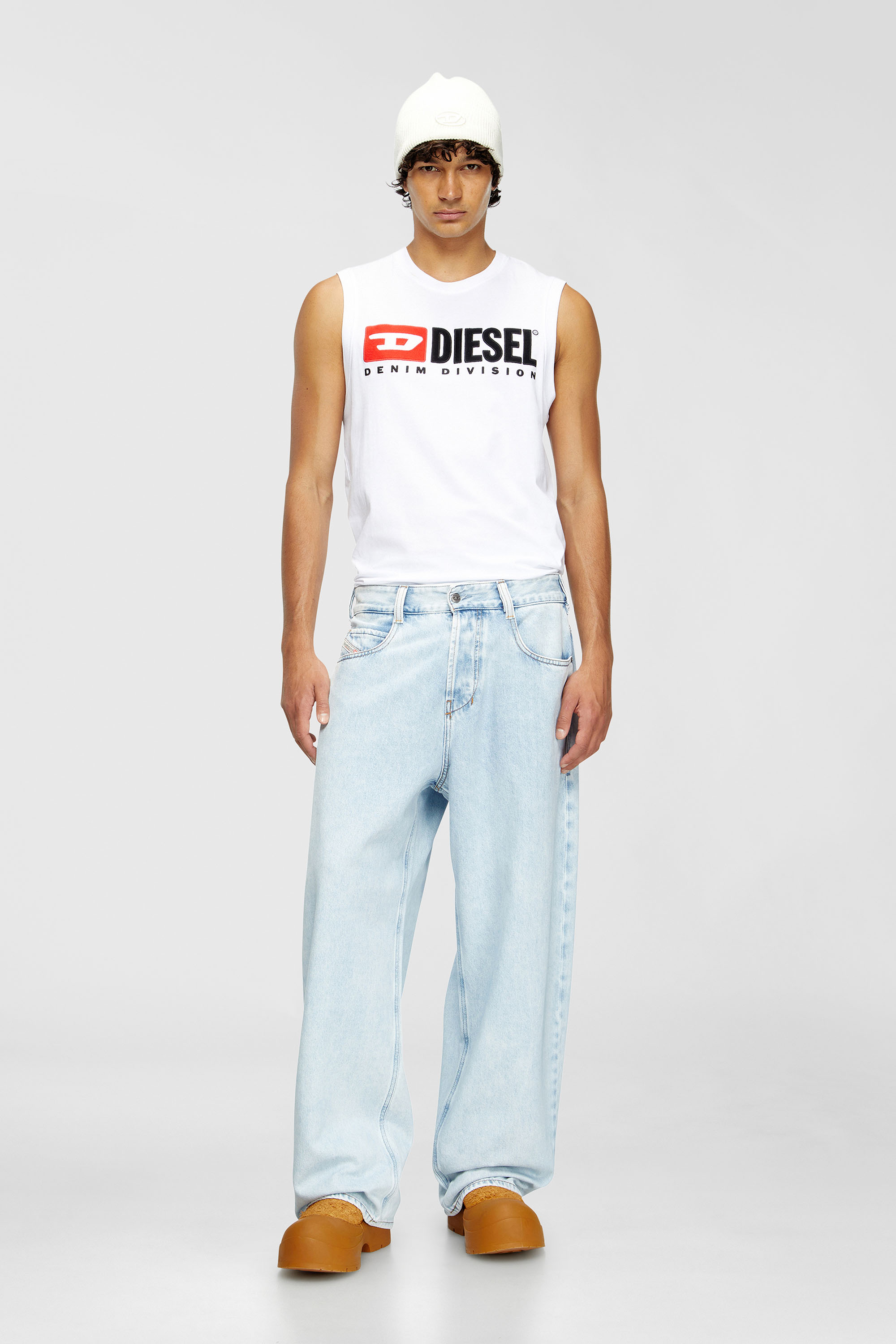 Diesel - Relaxed Jeans 1997 D-Enim-M 09M74 Mixte, Bleu Clair - Image 1