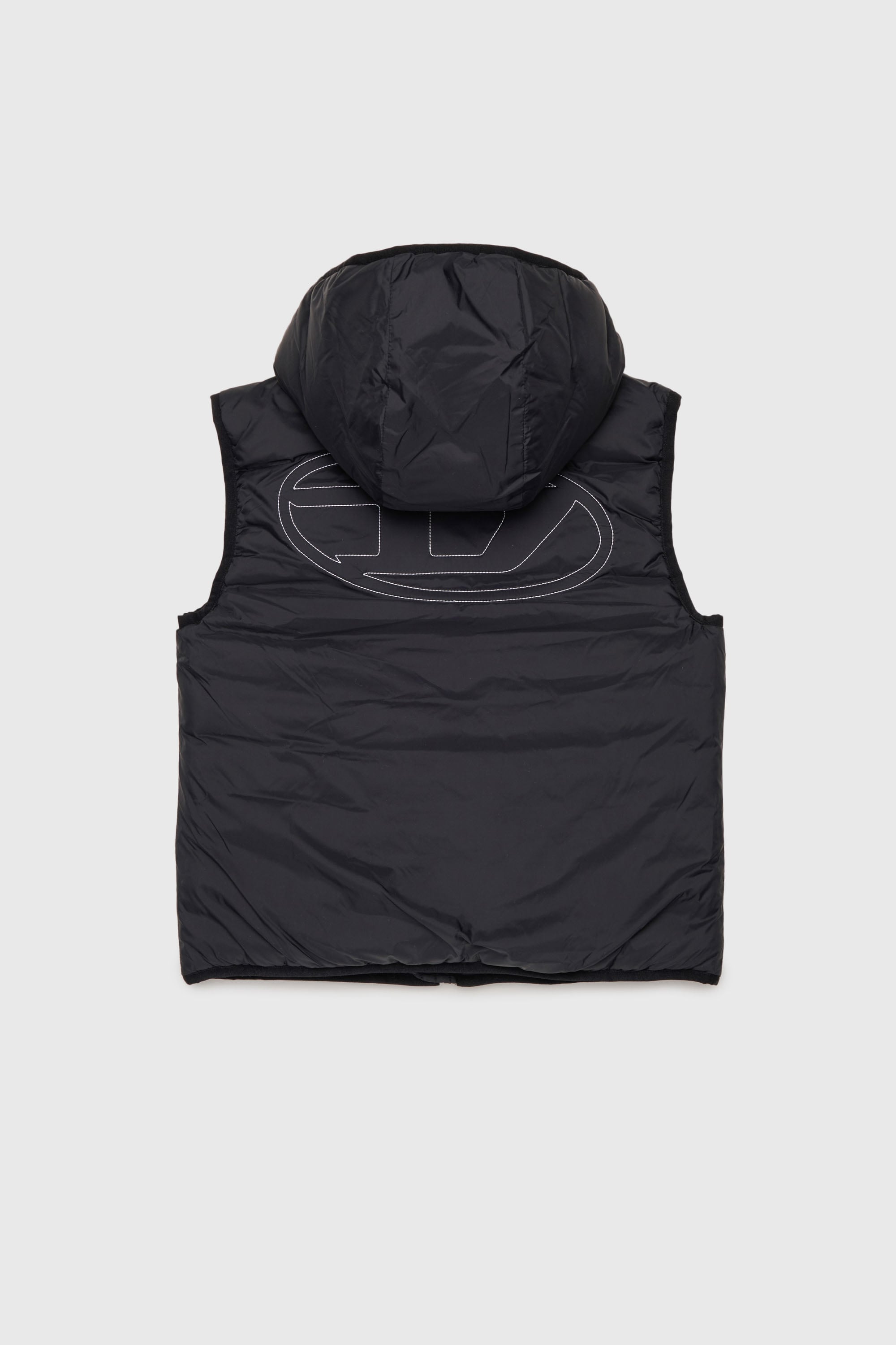 Diesel - JOSIP, Gilet &agrave; capuche en nylon matelass&eacute; Mixte in Noir - 2