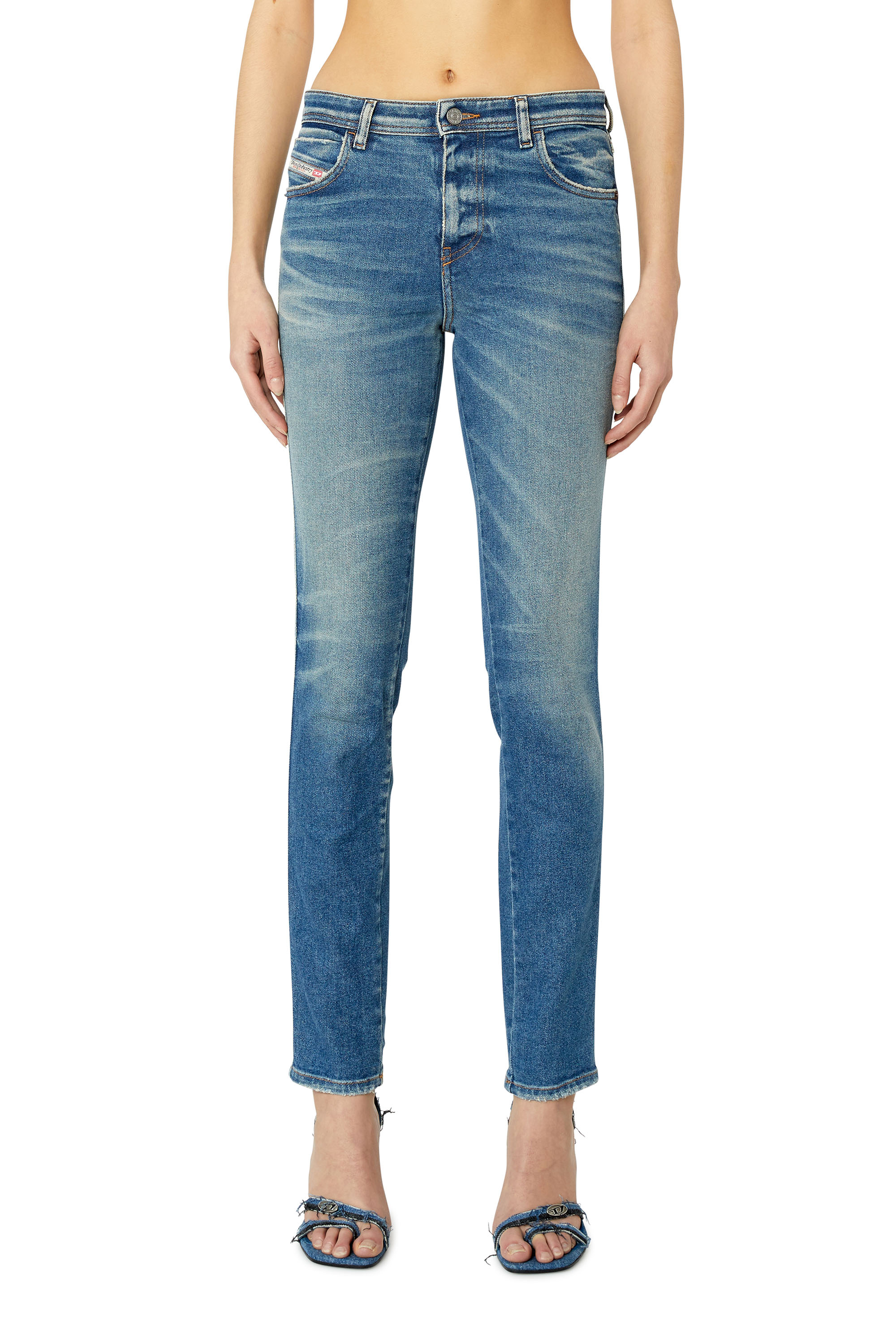 Diesel - 2015 BABHILA 09E88 Skinny Jeans, Bleu moyen - Image 1