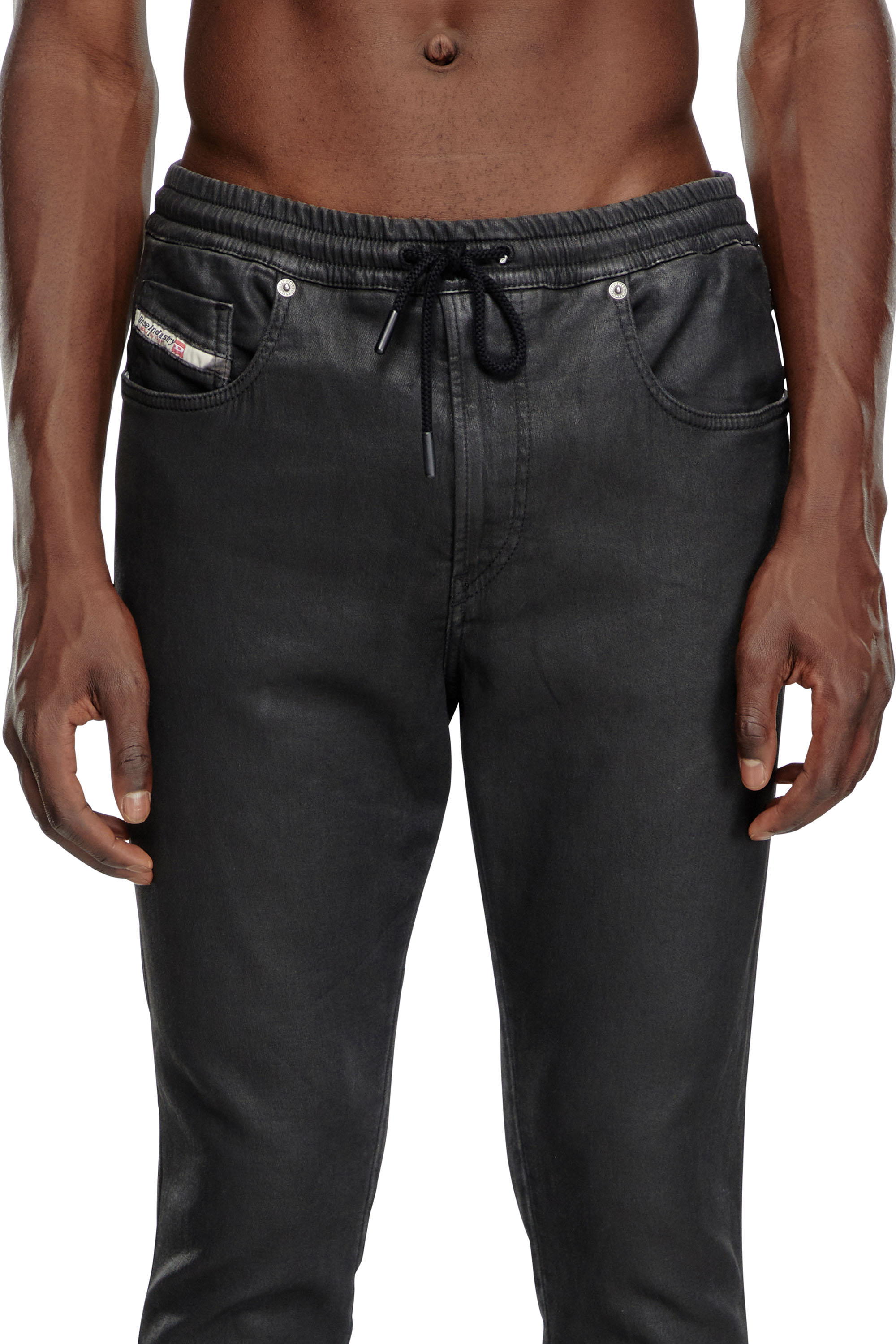 Diesel - Slim 2060 D-Strukt Joggjeans® 068LP Homme, Noir/Gris foncé - Image 5