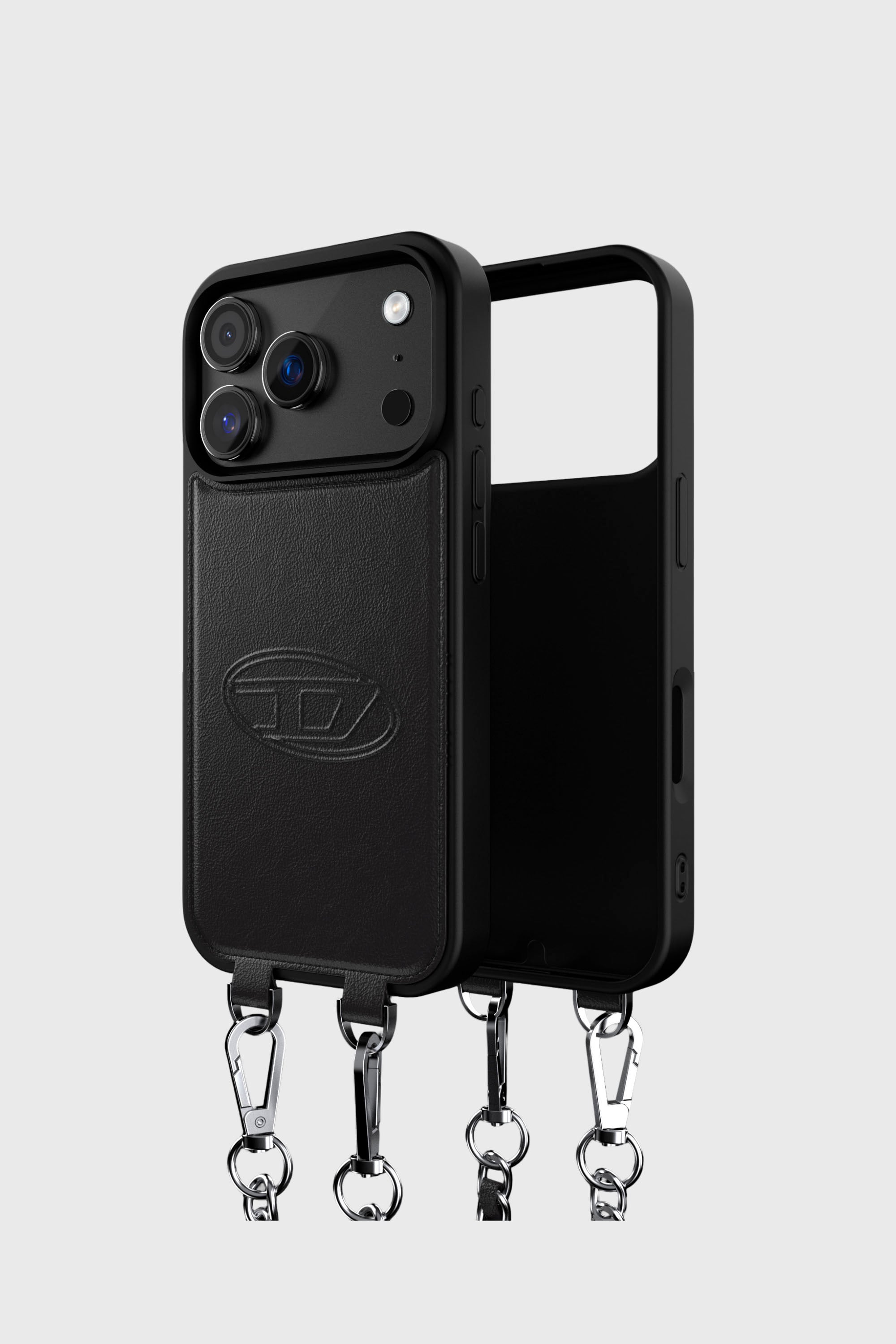 Diesel - 60662 MOULDED CASE, Coque Oval D avec dragonne et MagSafe pour iPhone 17 Pro Mixte in Noir - 1
