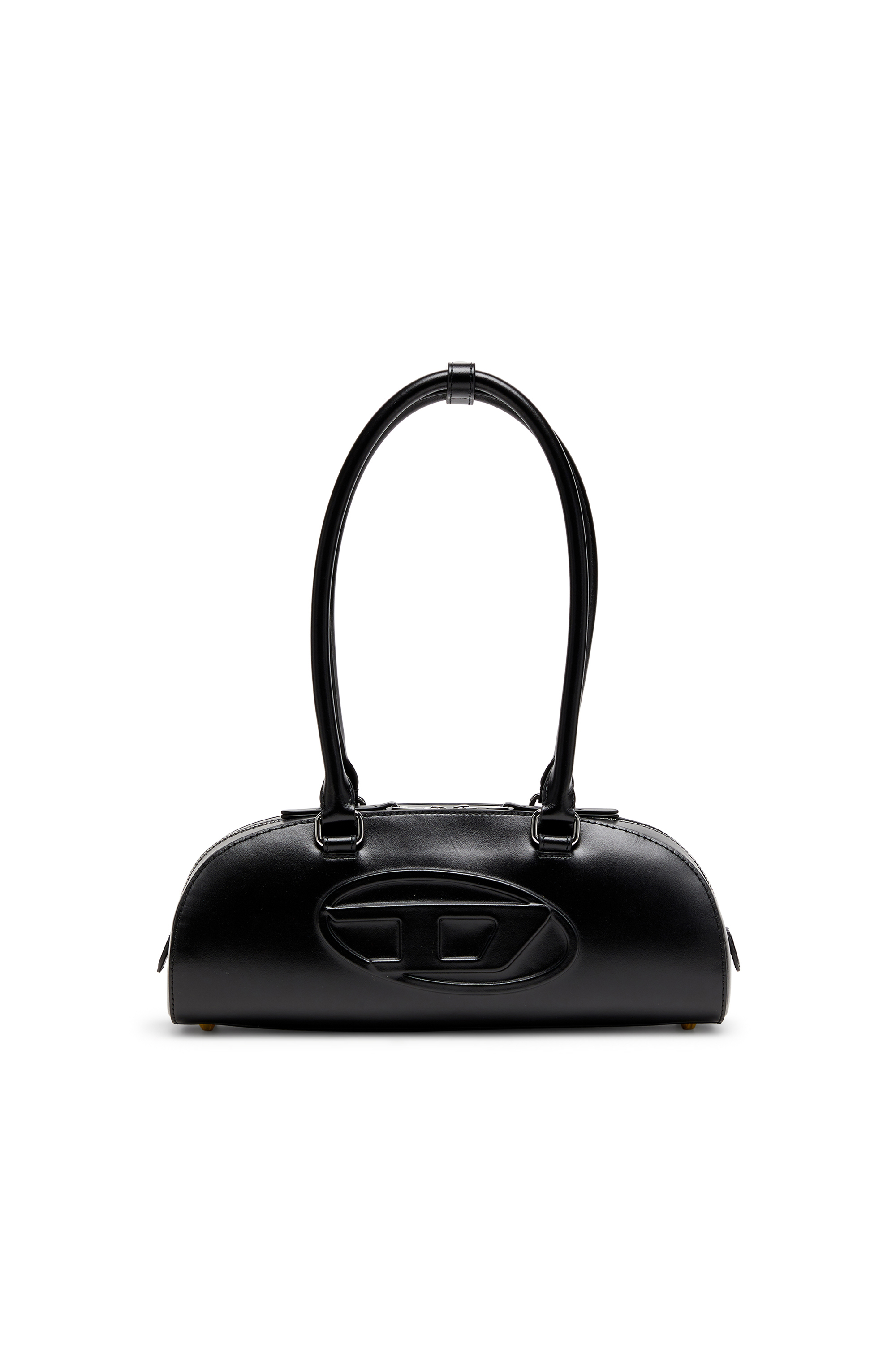 Diesel - 1DR DOME SHOULDER EW, 1DR Dome - Sac bowling allong&eacute; en cuir Femme in Noir - 1