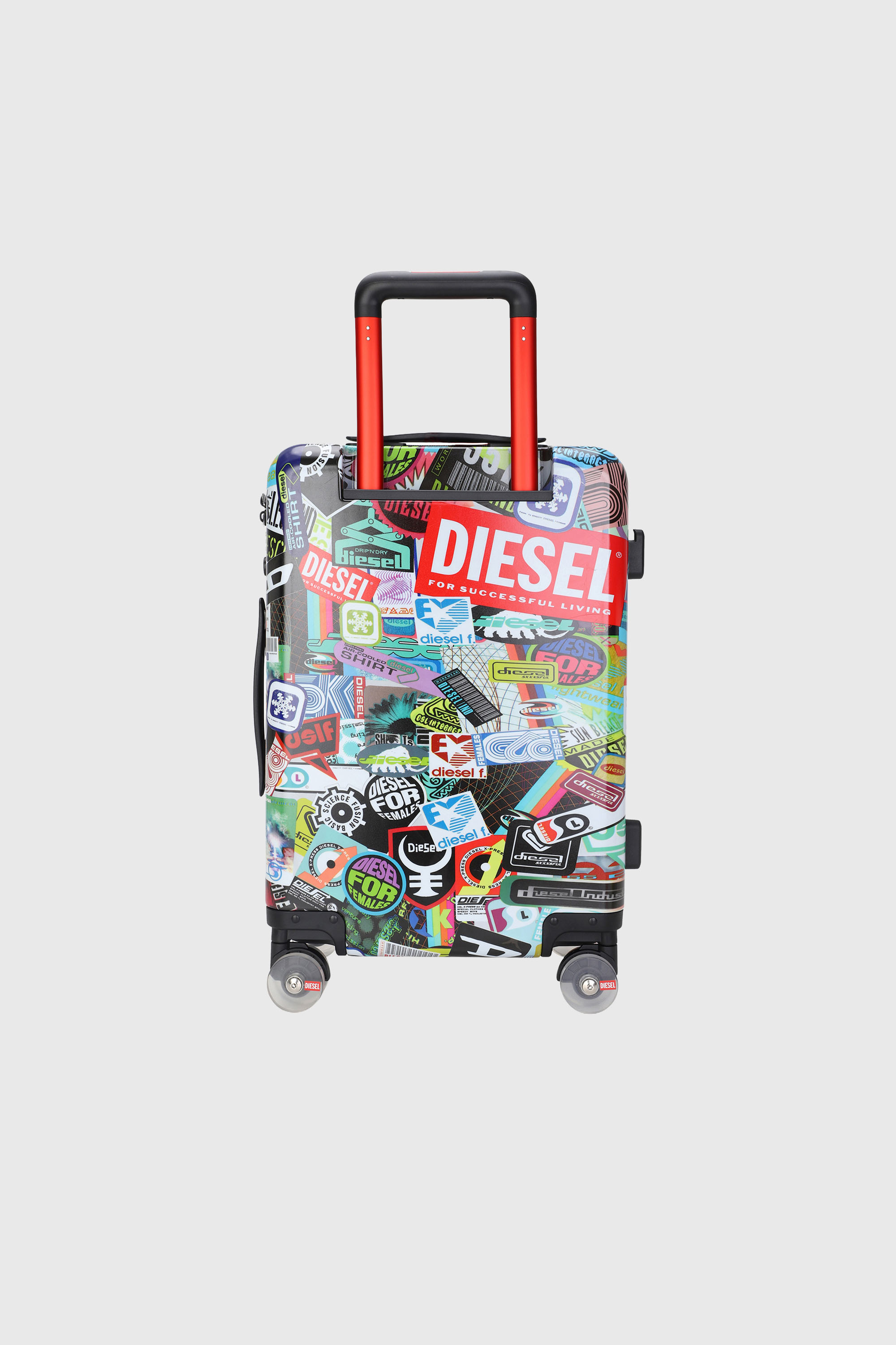 Diesel - DIESEL PC PRINTED TROLLEY-STICKERS- DSL0, Valise taille S style autocollants Mixte in Polychrome - 2