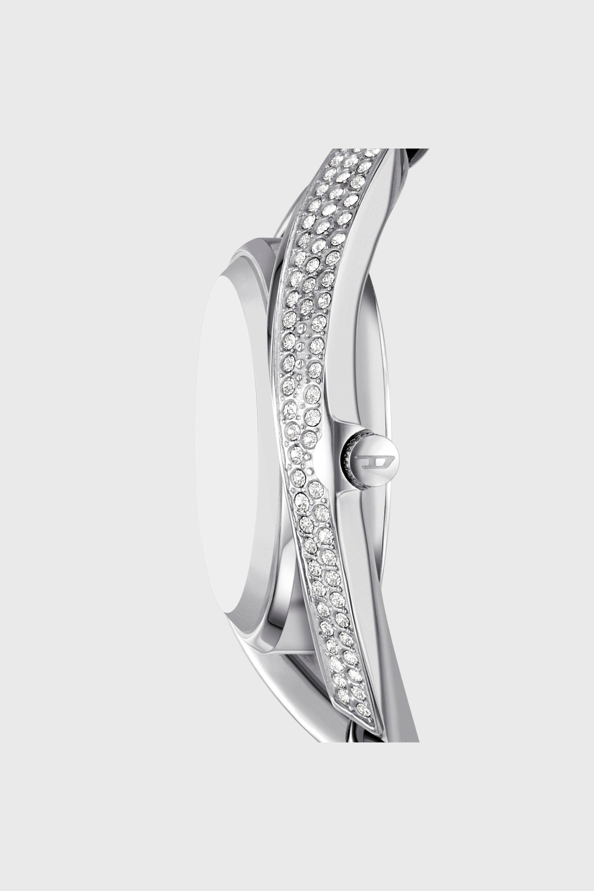 Diesel - DZ5635 WATCH, Montre Vani-D en acier inoxydable sertie de pav&eacute; Femme in Gris argent&eacute; - 2