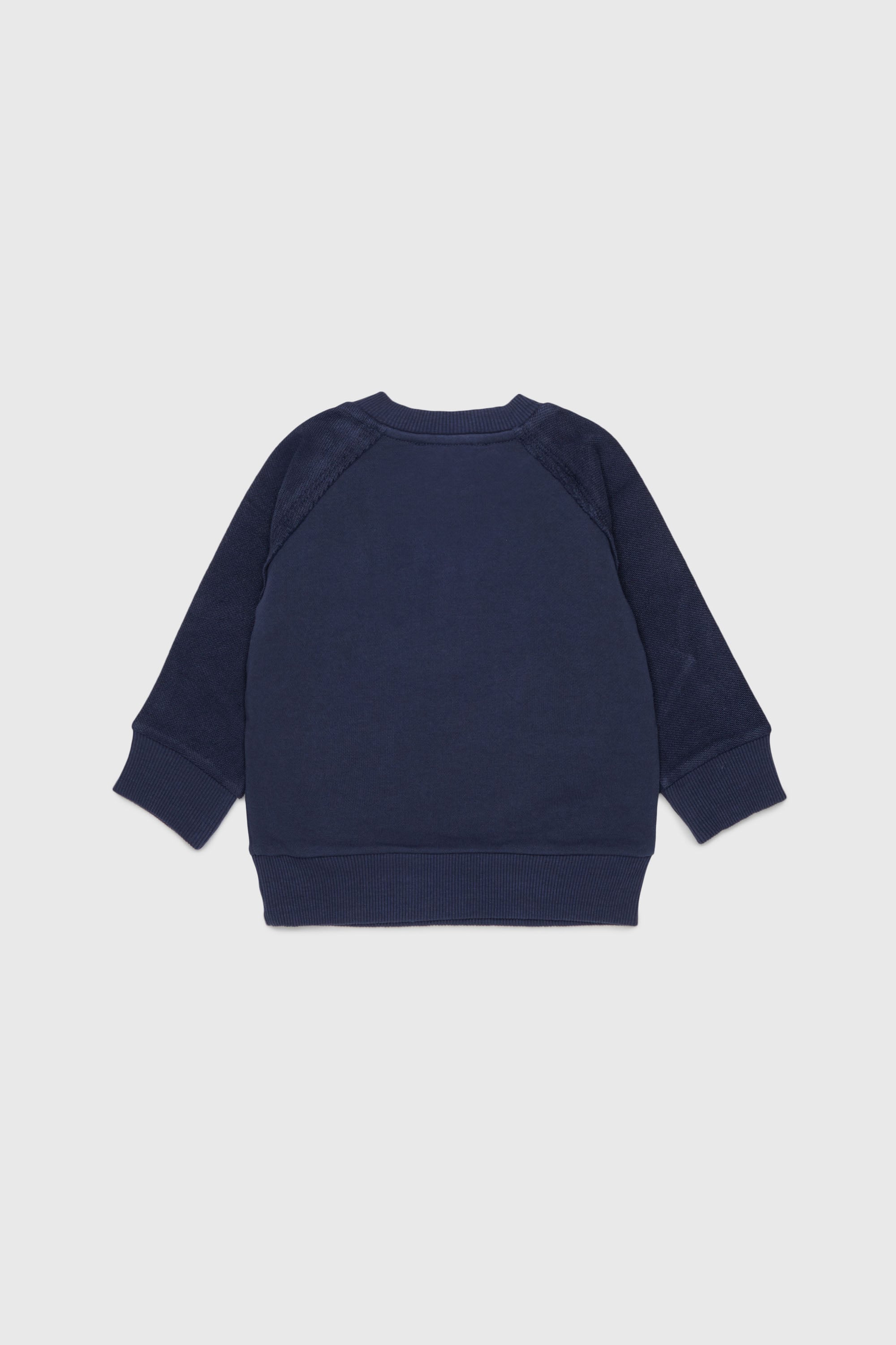 Diesel - SEANSB, Sweatshirt en coton avec logo effet effiloch&eacute; Homme in Bleu - 2