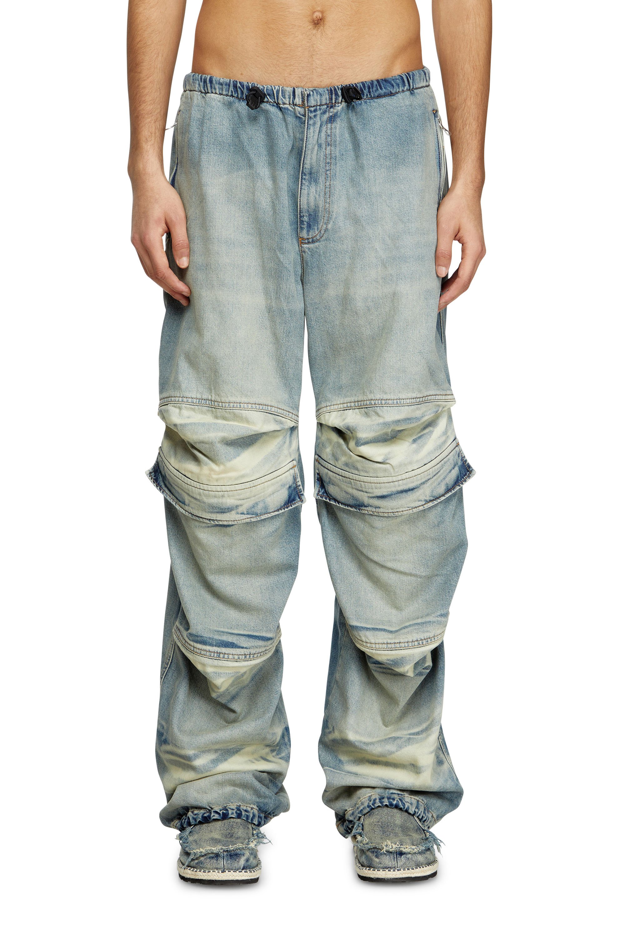 Diesel - Relaxed Jeans D-Dayetz 0ABDF Mixte, Bleu Clair - Image 2