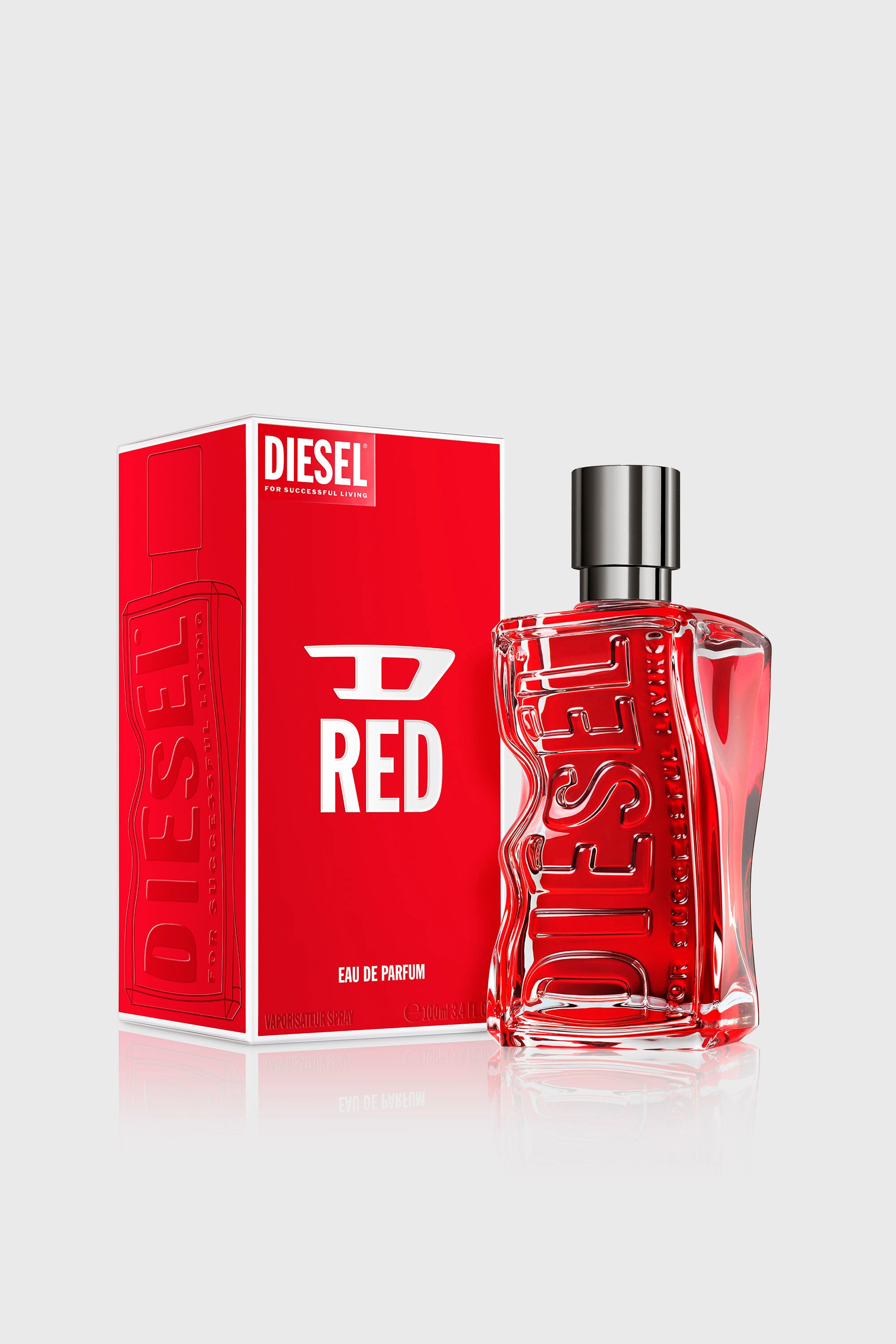 Diesel - D RED 100 ML, D RED 100ml, Eau de Parfum Homme in Rouge - 2