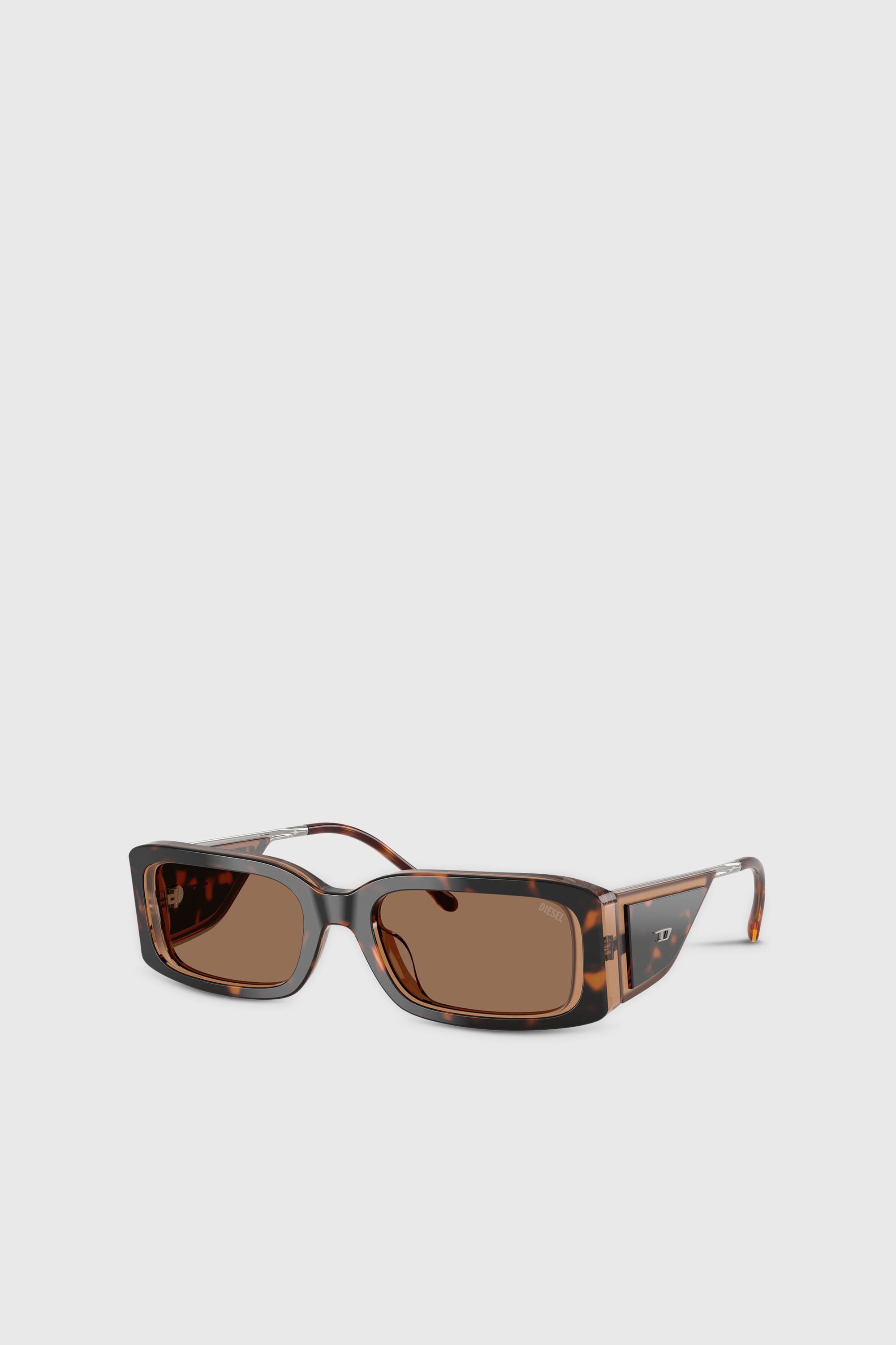 Diesel - 0DL2017U, Lunettes de soleil rectangulaires Mixte in Marron - 2