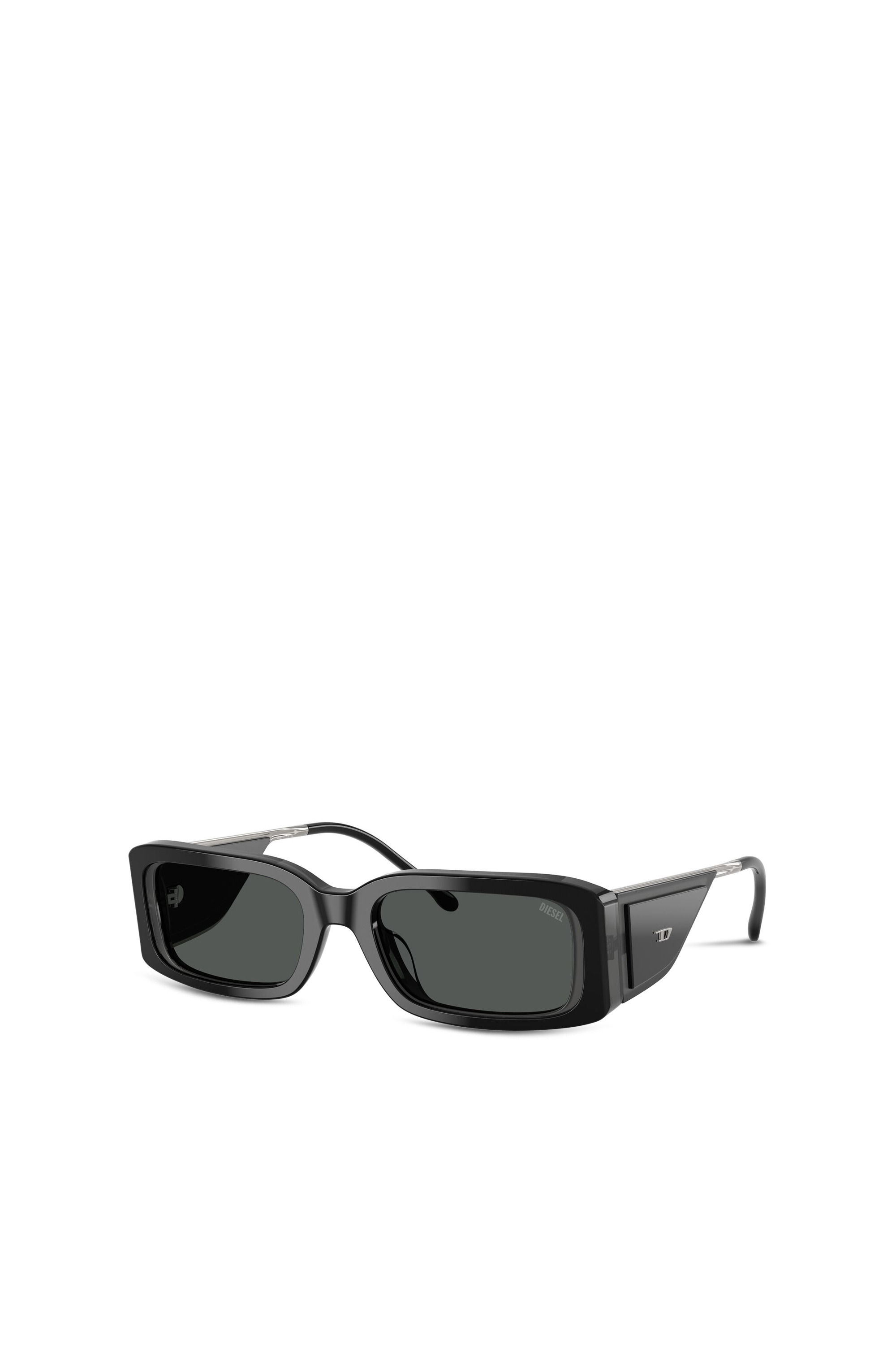 Diesel - 0DL2017U, Lunettes de soleil rectangulaires Mixte in Noir - 2