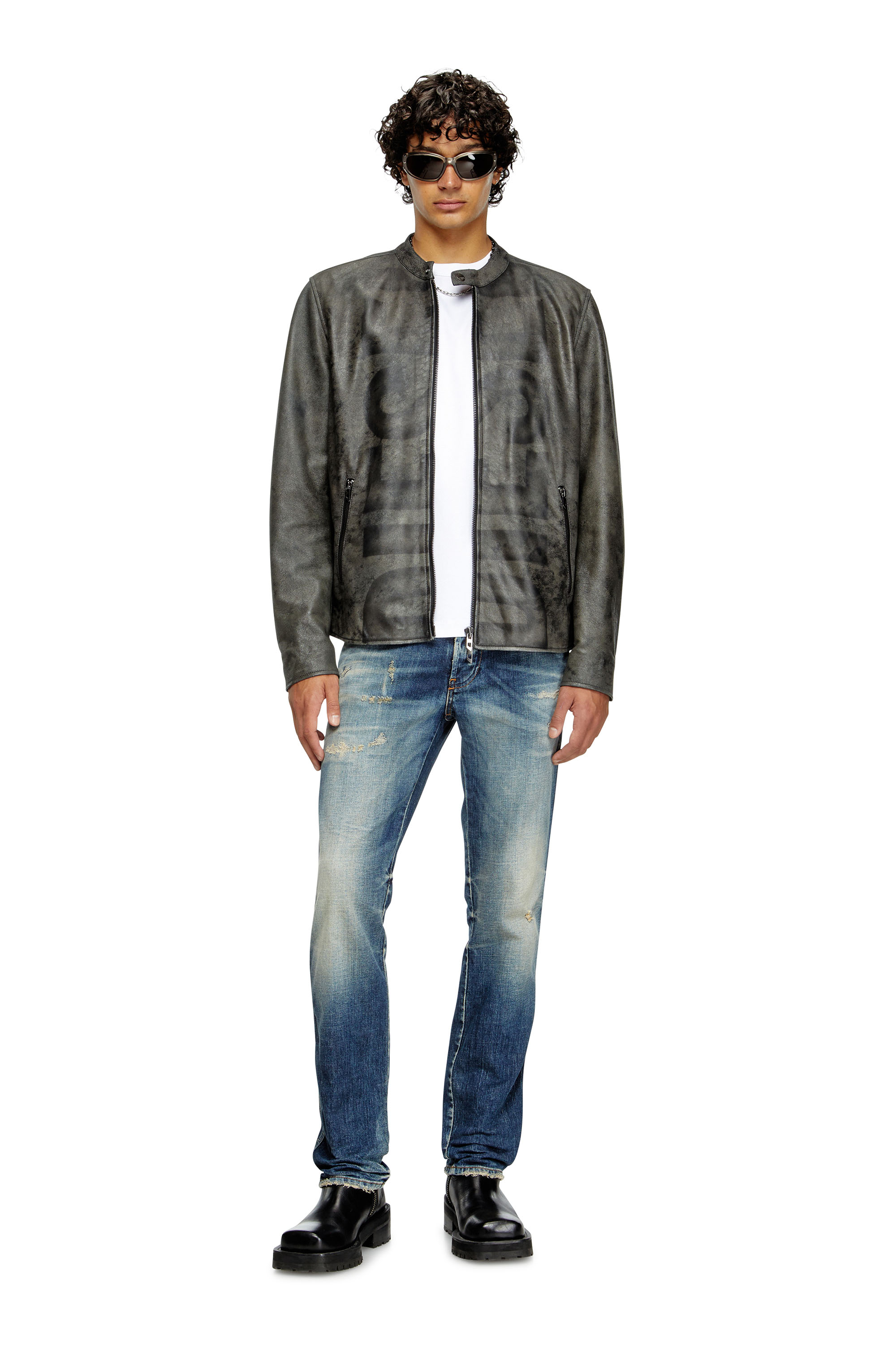 Diesel - T-MIEGOR-K77, T-shirt en coton mercerisé Homme in Blanc - 2