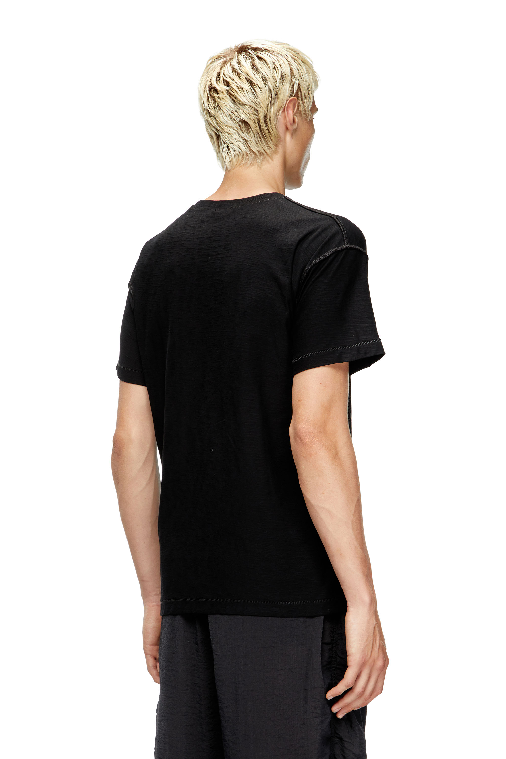 Diesel - T-NORM-T13, Sweat-shirt avec phénix brodé Homme in Noir - 4