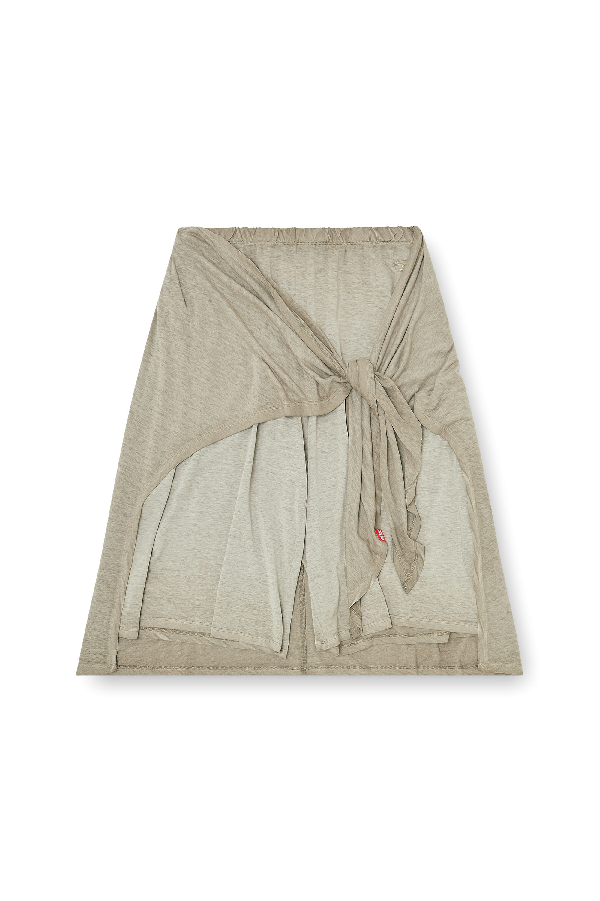 Diesel - P-RALYA, Bermuda en chanvre et coton avec d&eacute;tail portefeuille Femme in Vert - 3