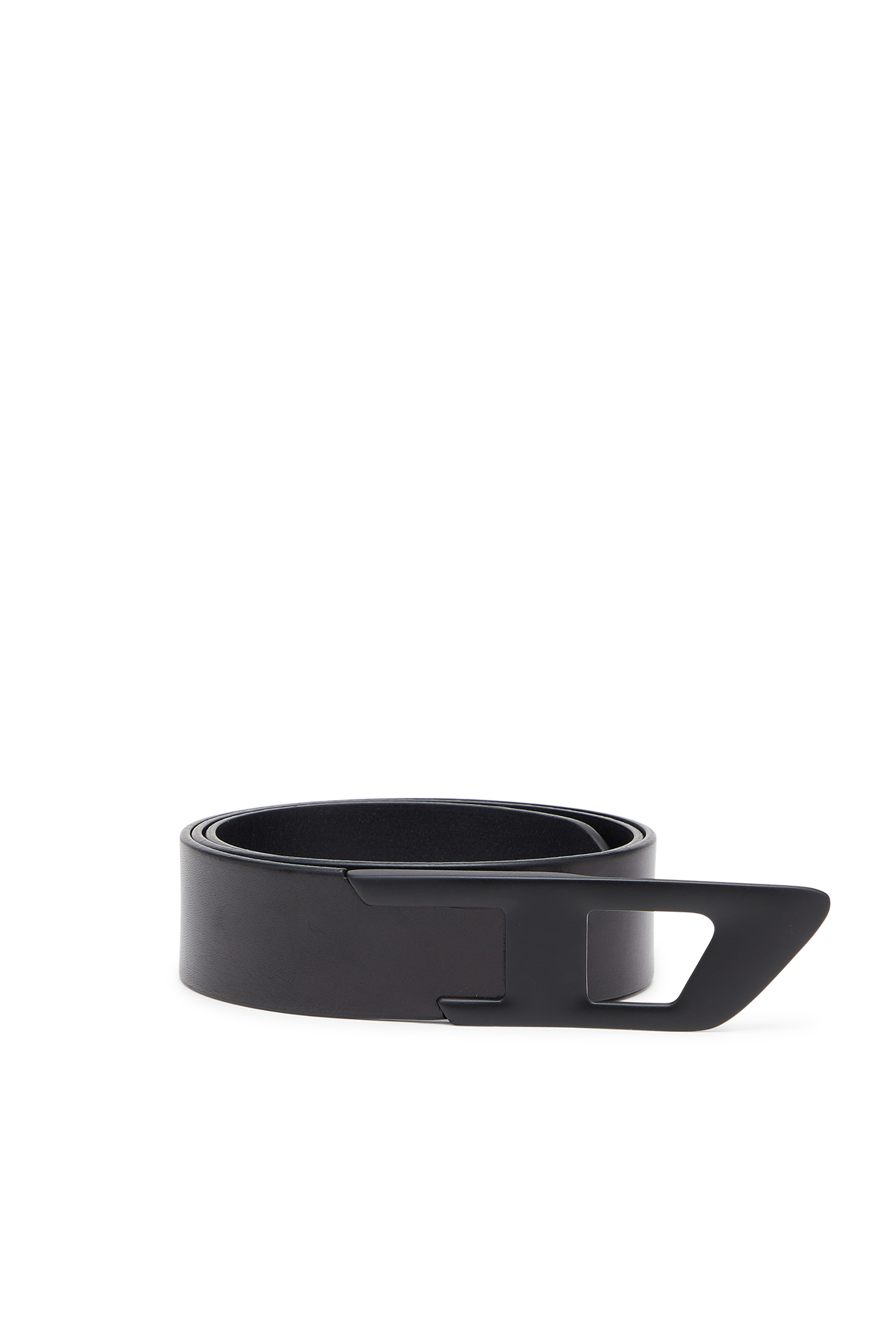 Diesel - B-D LOGO 2.0 40, Ceinture 4 cm en cuir avec boucle D en m&eacute;tal Mixte in Noir - 1