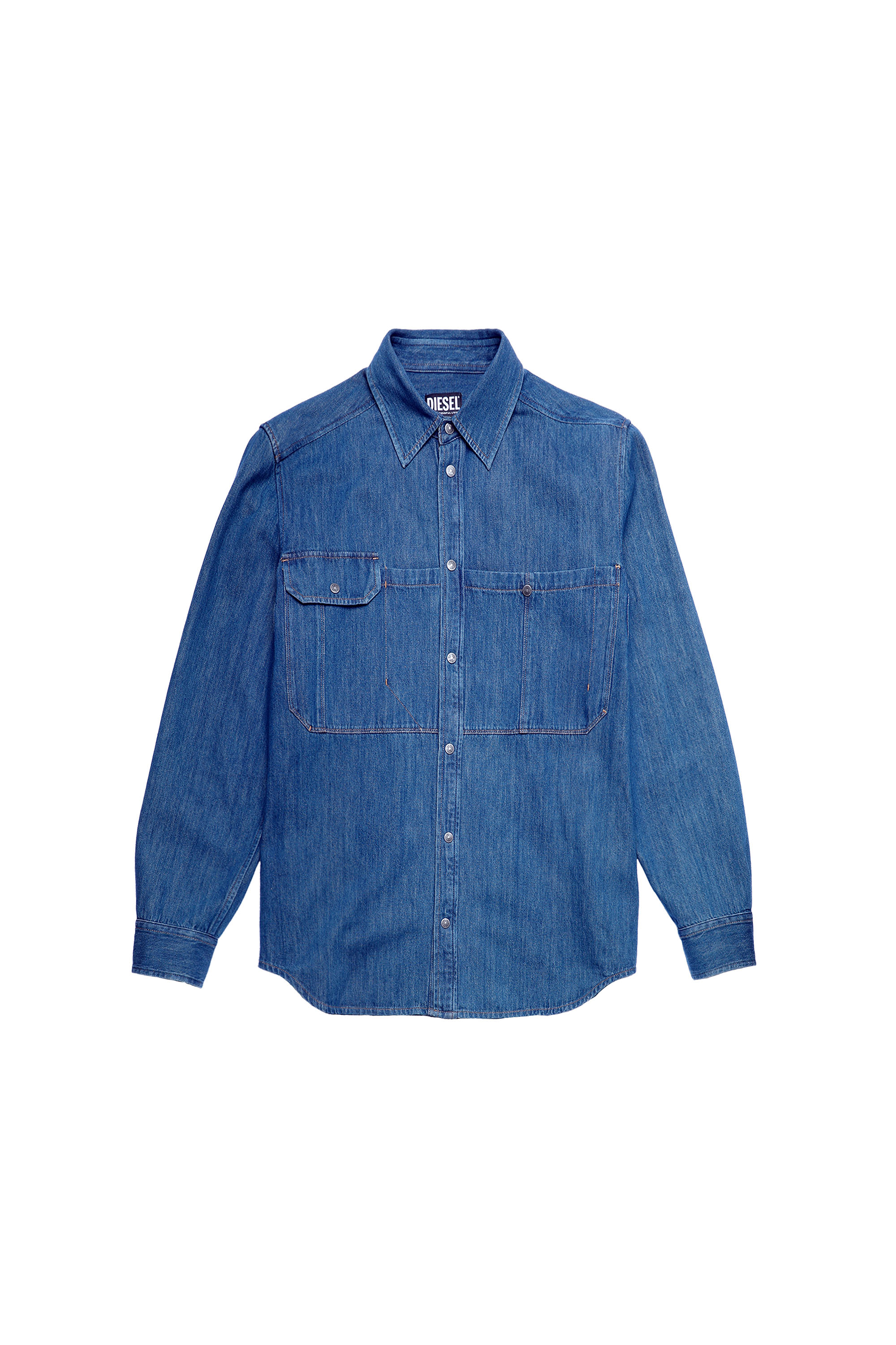 D-MILLY-SP, Bleu moyen - Chemises en Denim