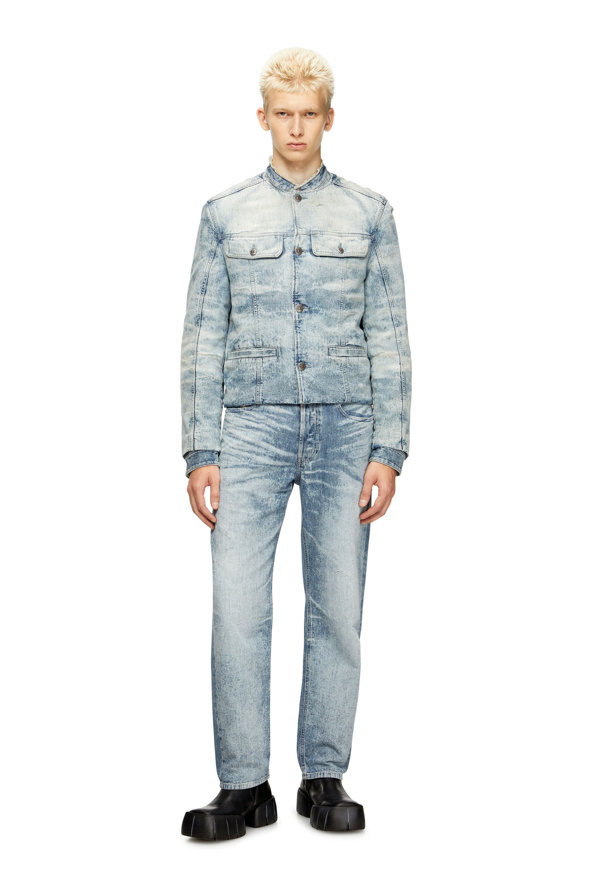 Diesel - Regular Jeans 2024 D-Macs 068TY Homme, Bleu Clair - Image 1