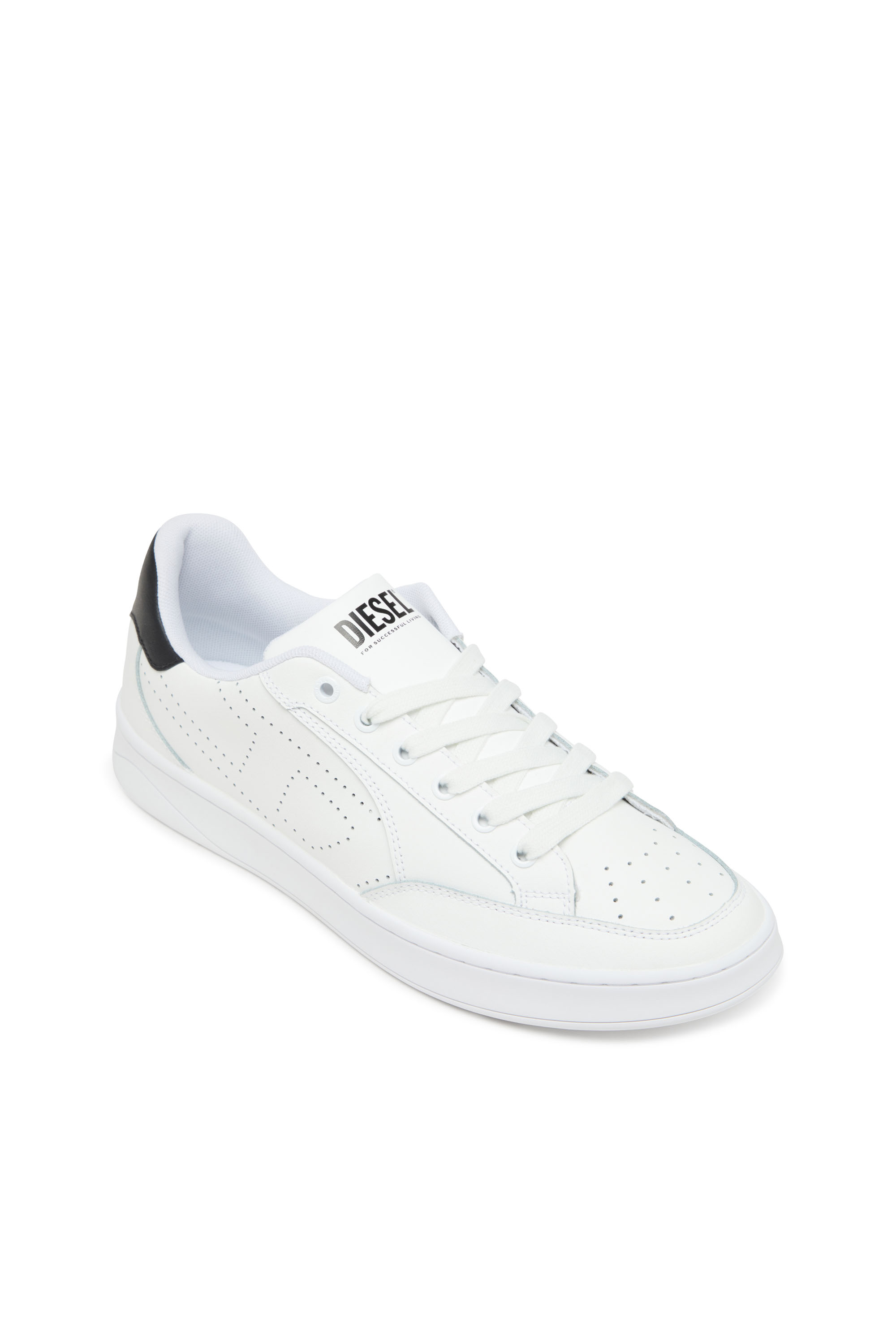 Diesel - S-DAKOTA LOW, S-Dakota-Sneakers en cuir avec logo perforé Homme in Polychrome - 6