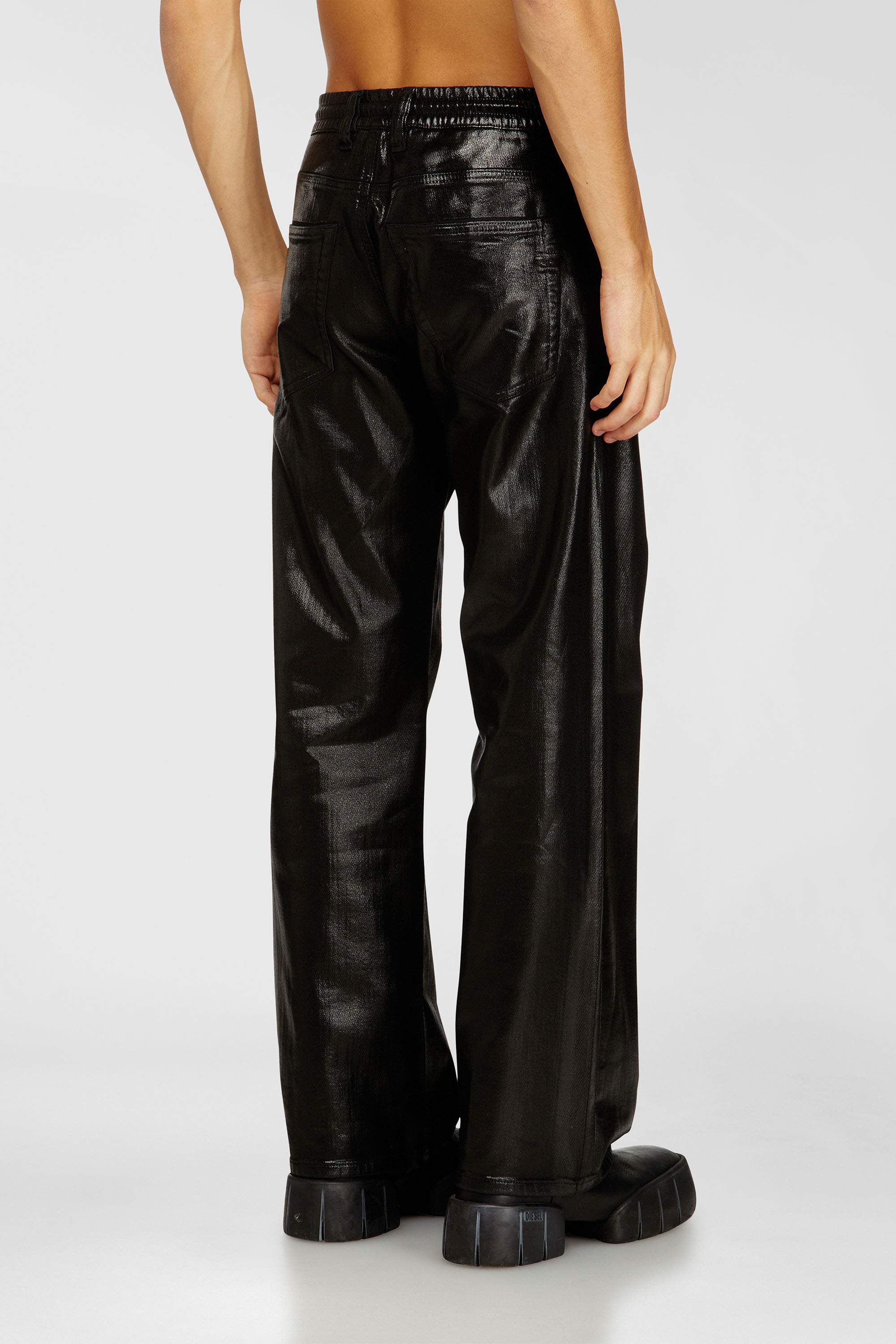Diesel - Relaxed 2080 D-Reel Joggjeans&reg; 068VD Homme, Noir/Gris fonc&eacute; - Image 3
