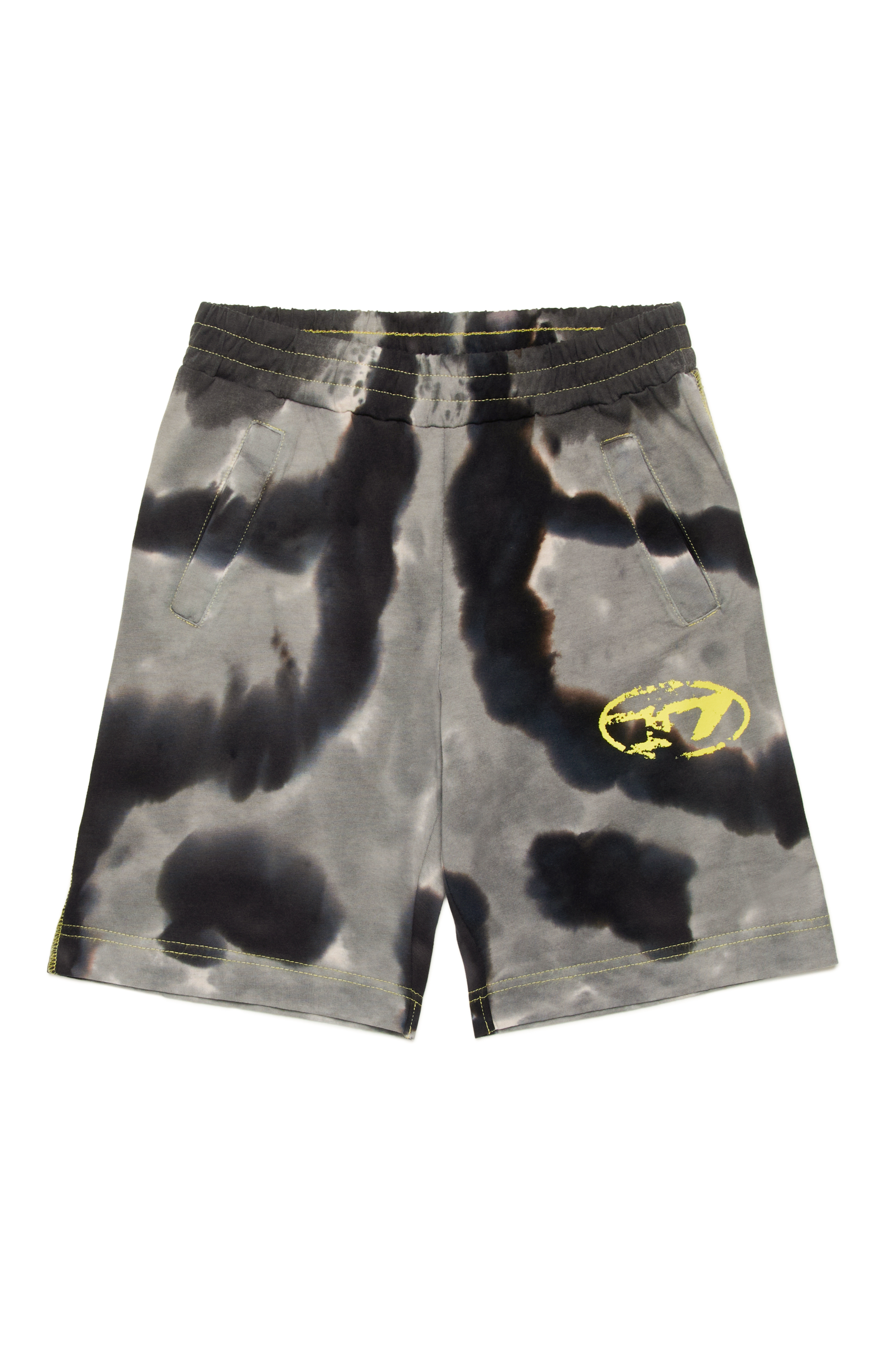 Diesel - PBOBX, Short de survêtement avec imprimé batik Homme in Noir - 1