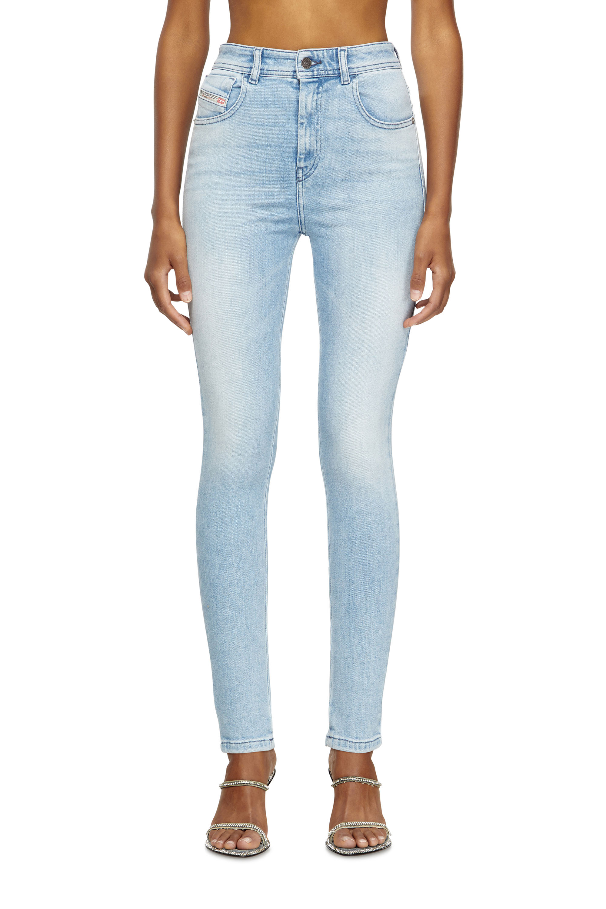Diesel - Skinny Jeans 1984 Slandy-High 09M05 Femme, Bleu Clair - Image 3